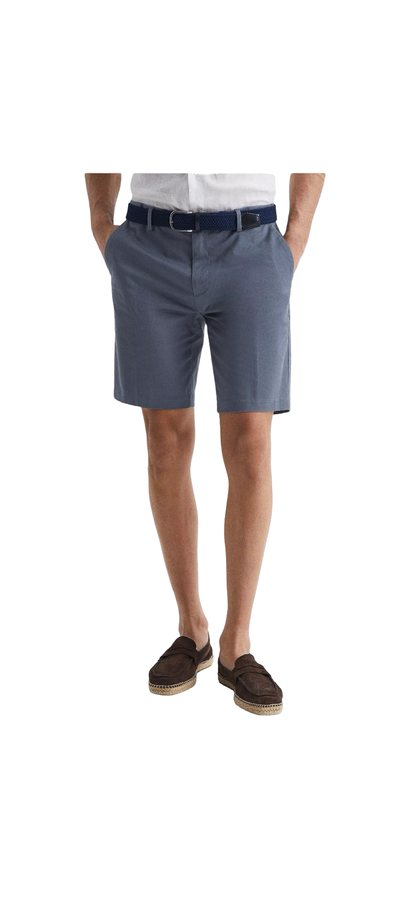REISS WICKET CRICKET CHINO SHORTS AIRFORCE BLUE