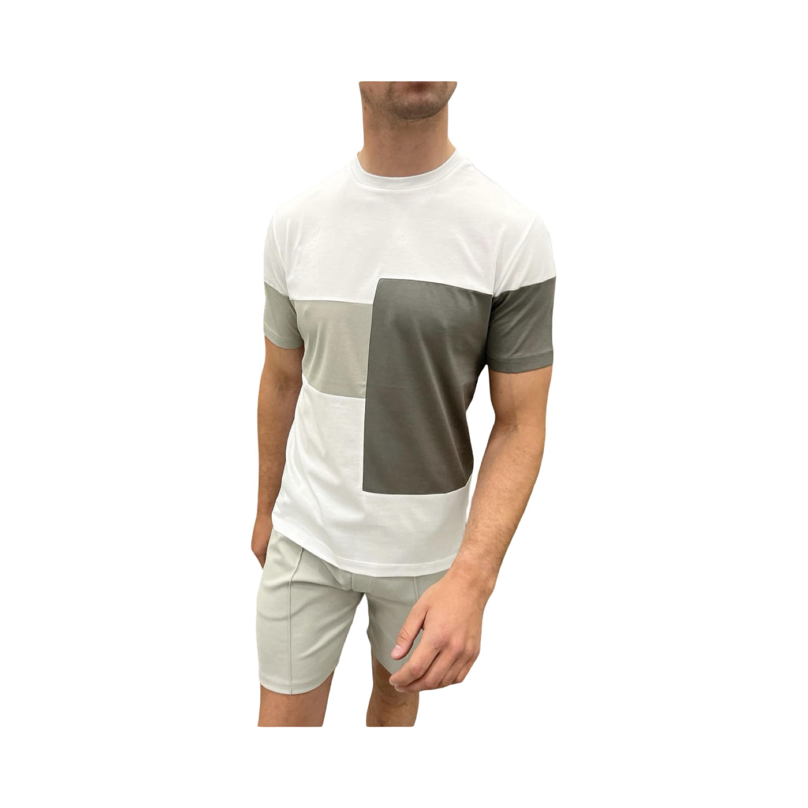 ARNE MERCERISED BLOCK T-SHIRT