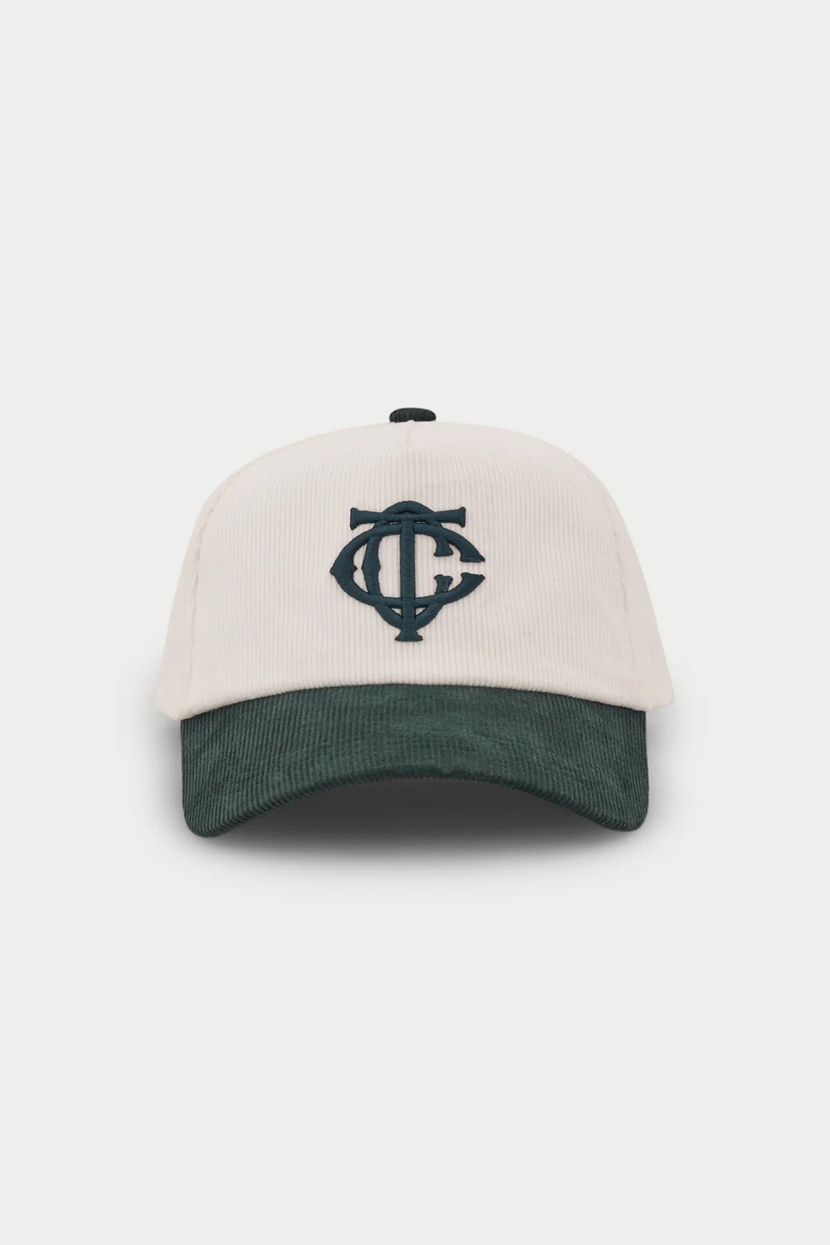 THE COUTURE CLUB MONOGRAM CORD CAP - FOREST GREEN