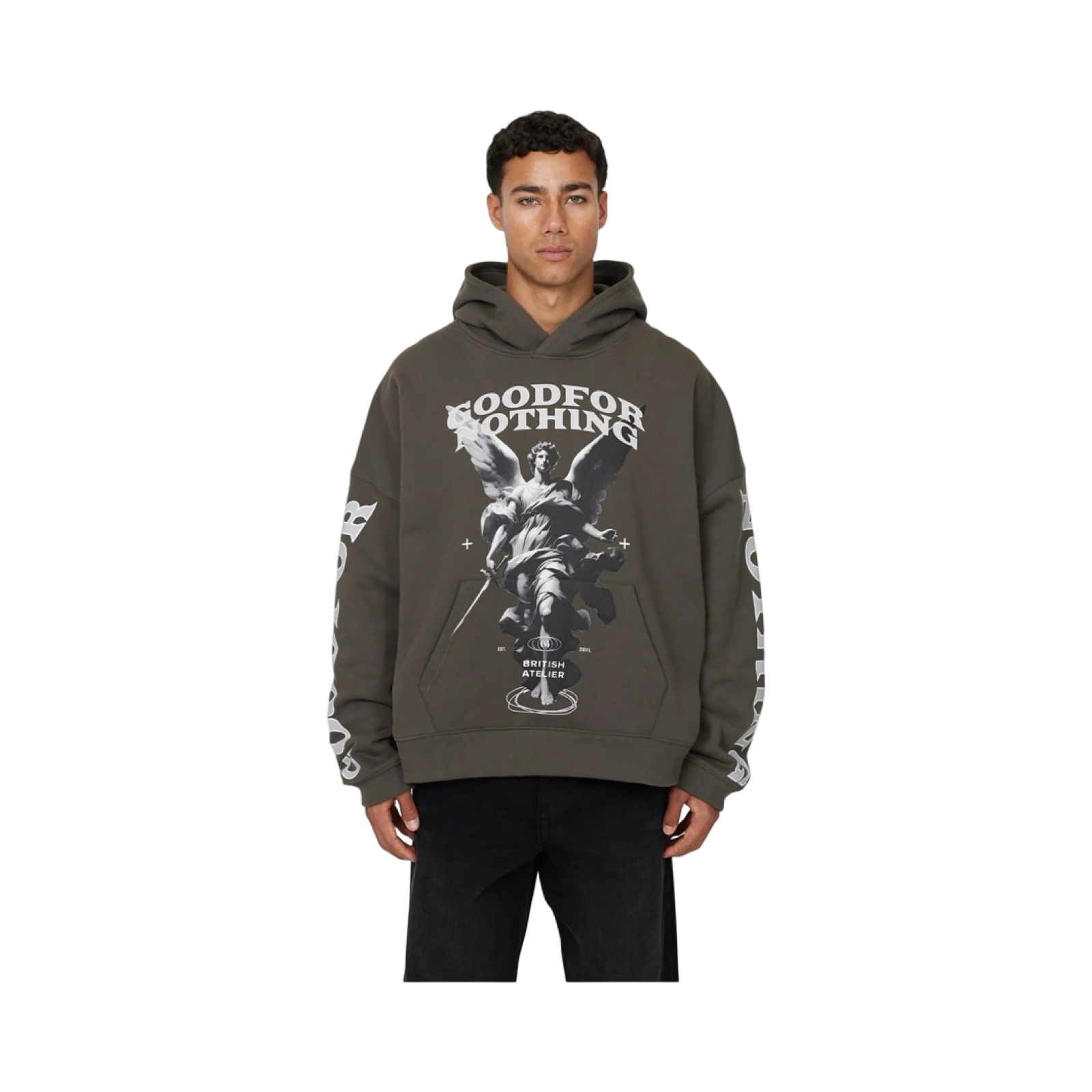 GFN AWAKENING BOXY KHAKI HOODIE
