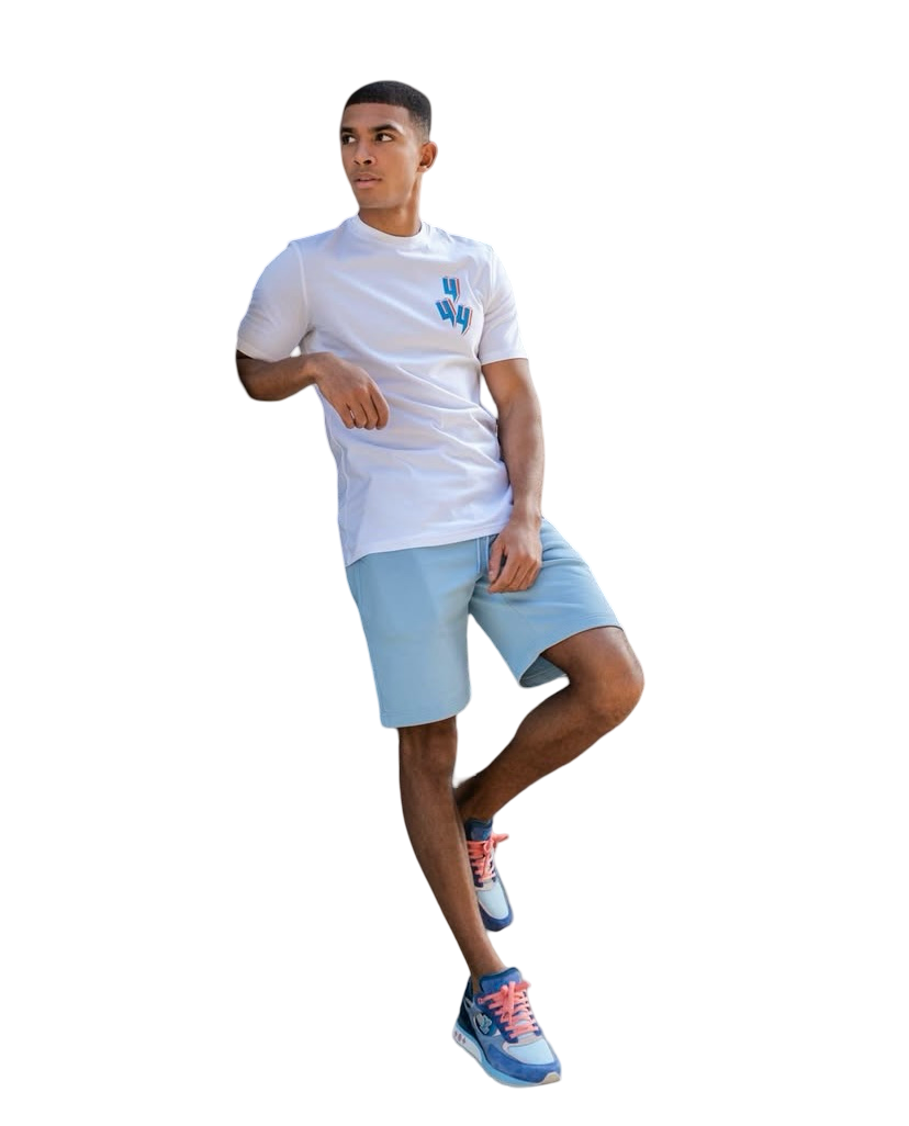 YELIR WORLD TRIPLE Y 3D PRINT T-SHIRT WHITE