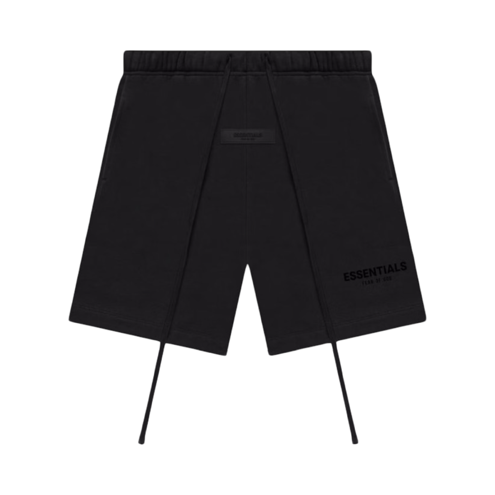 FEAR OF GOD ESSENTIALS SWEATSHORT STRETCH LIMO BLACK