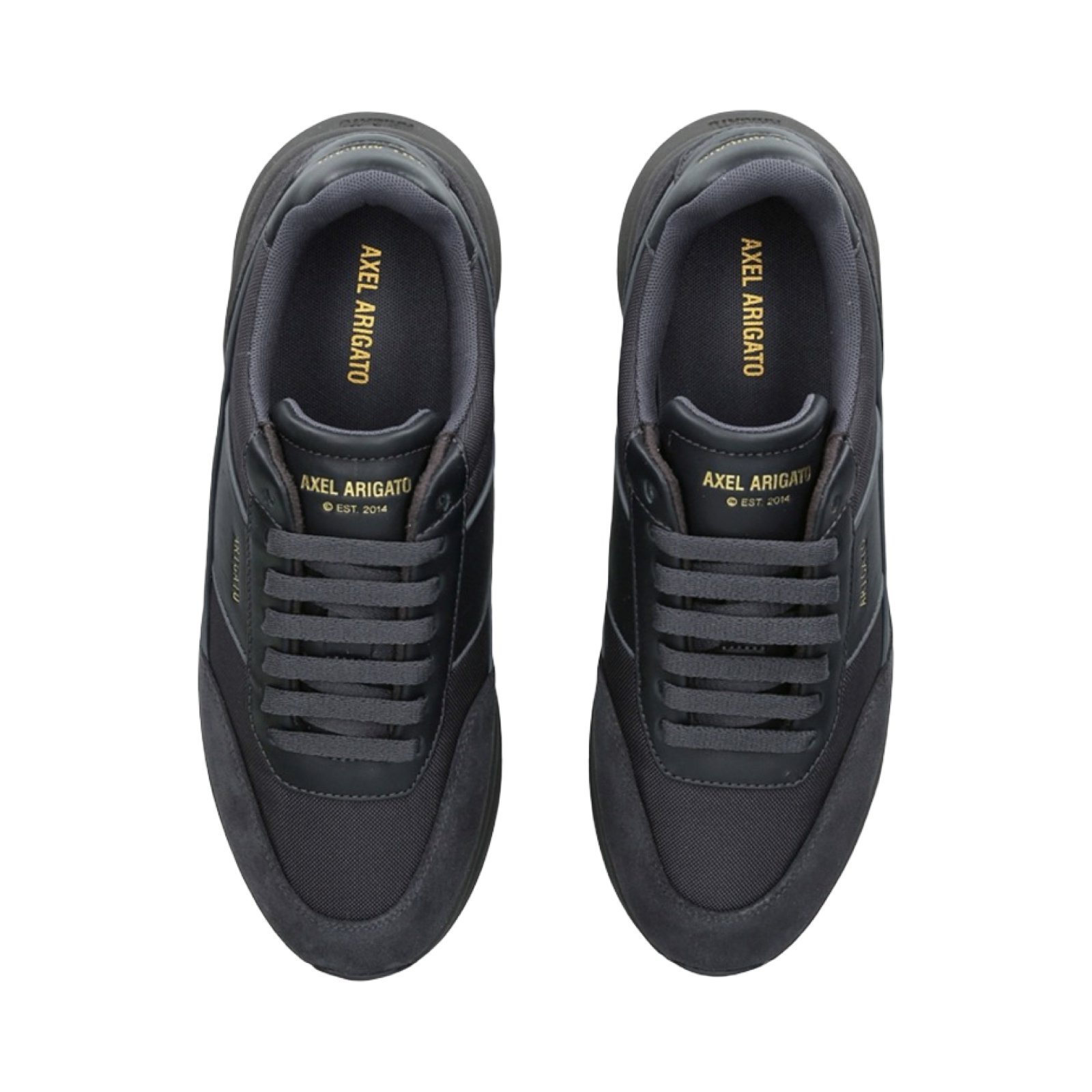 AXEL ARIGATO GENESIS NEO RUNNER SUEDE AND LEATHER LOW-TOP TRAINERS