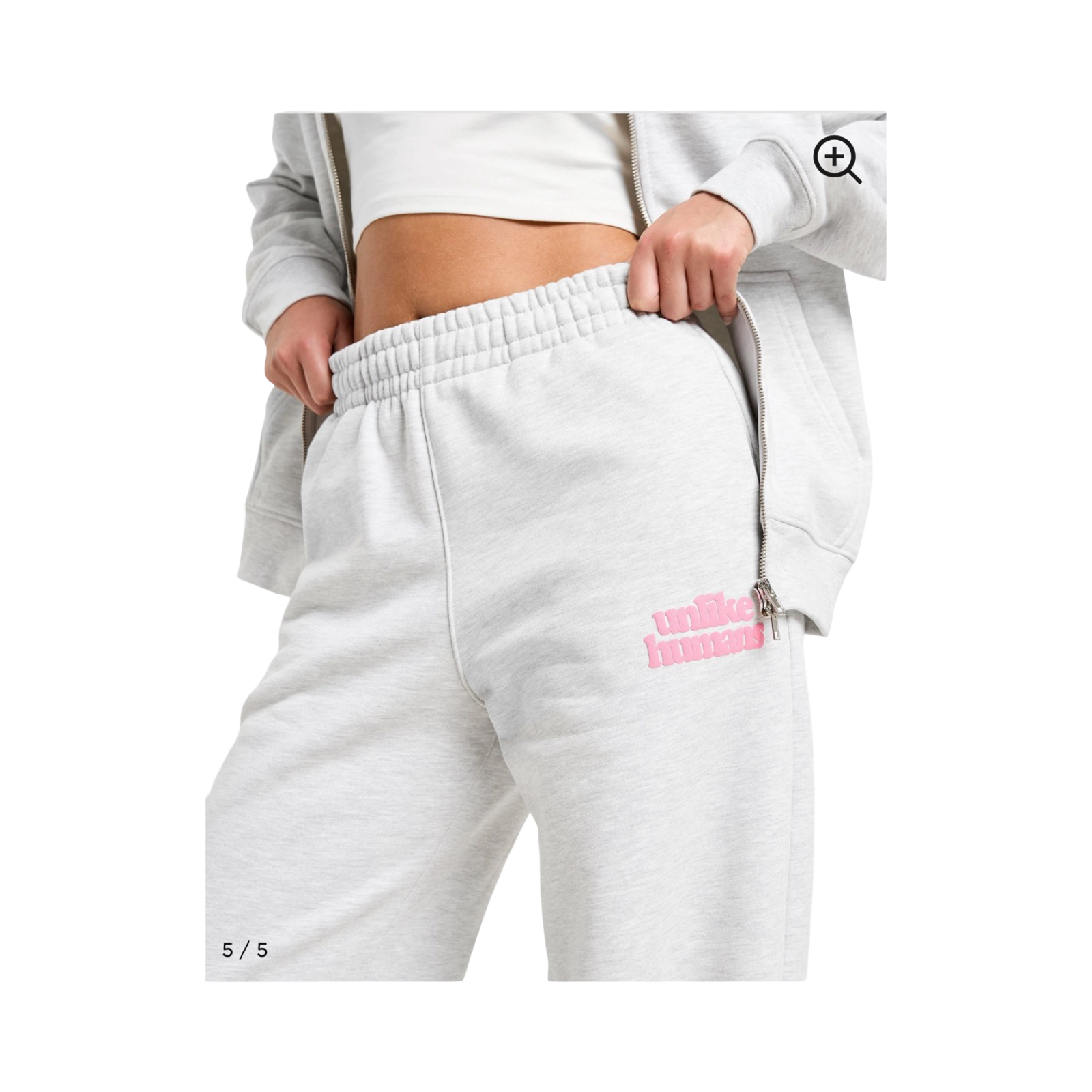 UNLIKE HUMANS BUBBLE WIDE LEG JOGGERS