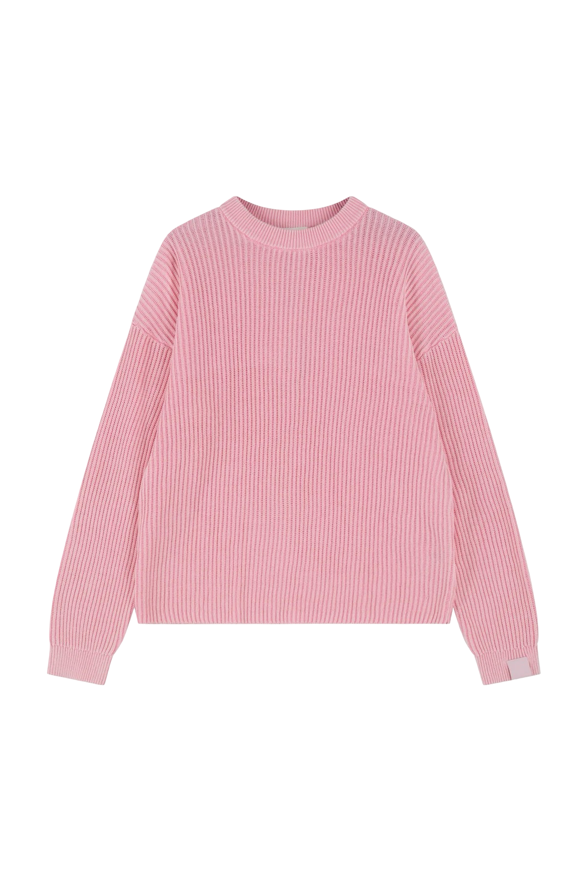 THE COUTURE CLUB HEAVY WASHED RIBBED KNIT CREWNECK