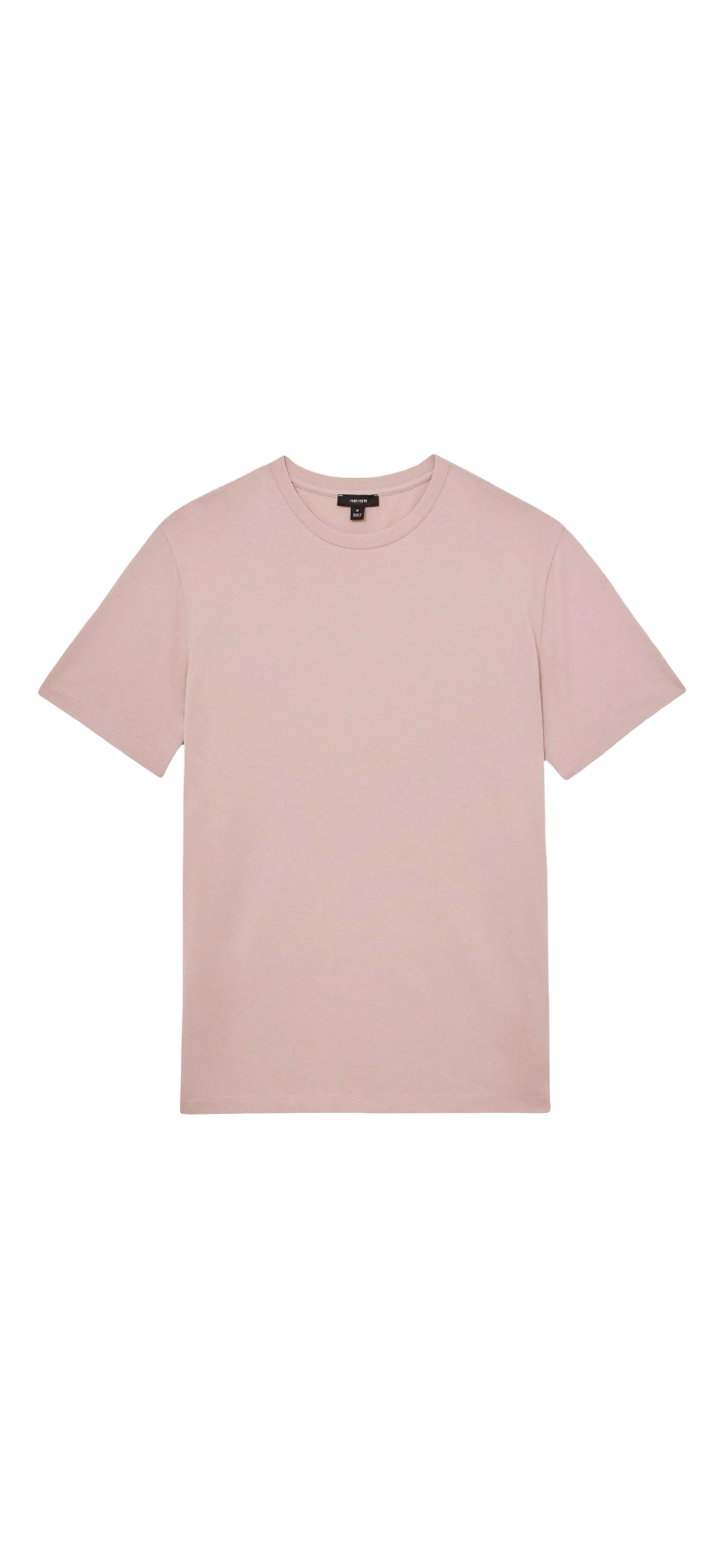 REISS BLESS COTTON CREW NECK T-SHIRT SOFT PINK