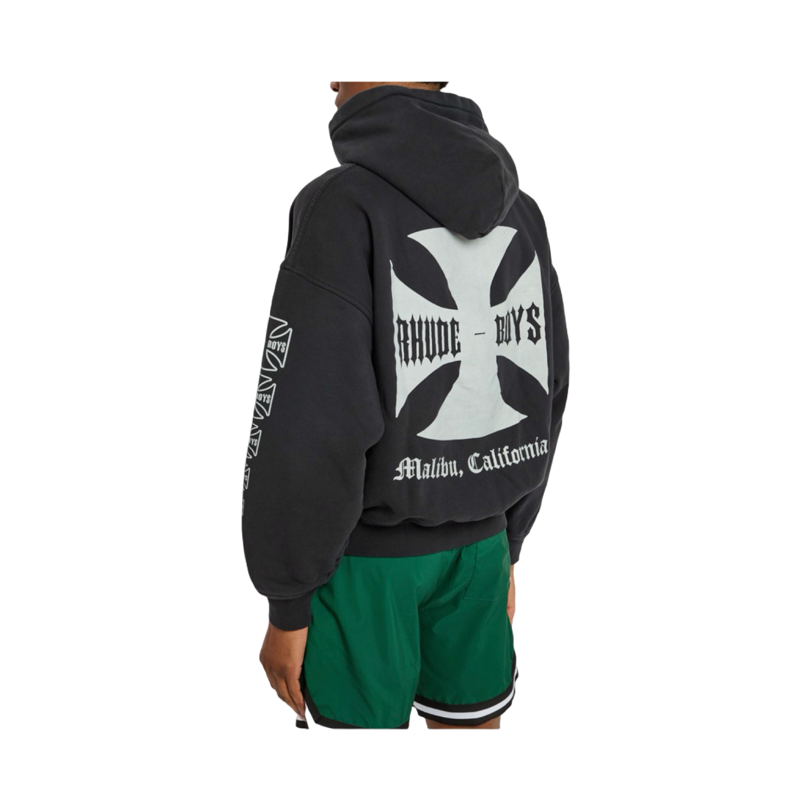 RHUDE BOYS HOODED COTTON SWEATSHIRT
