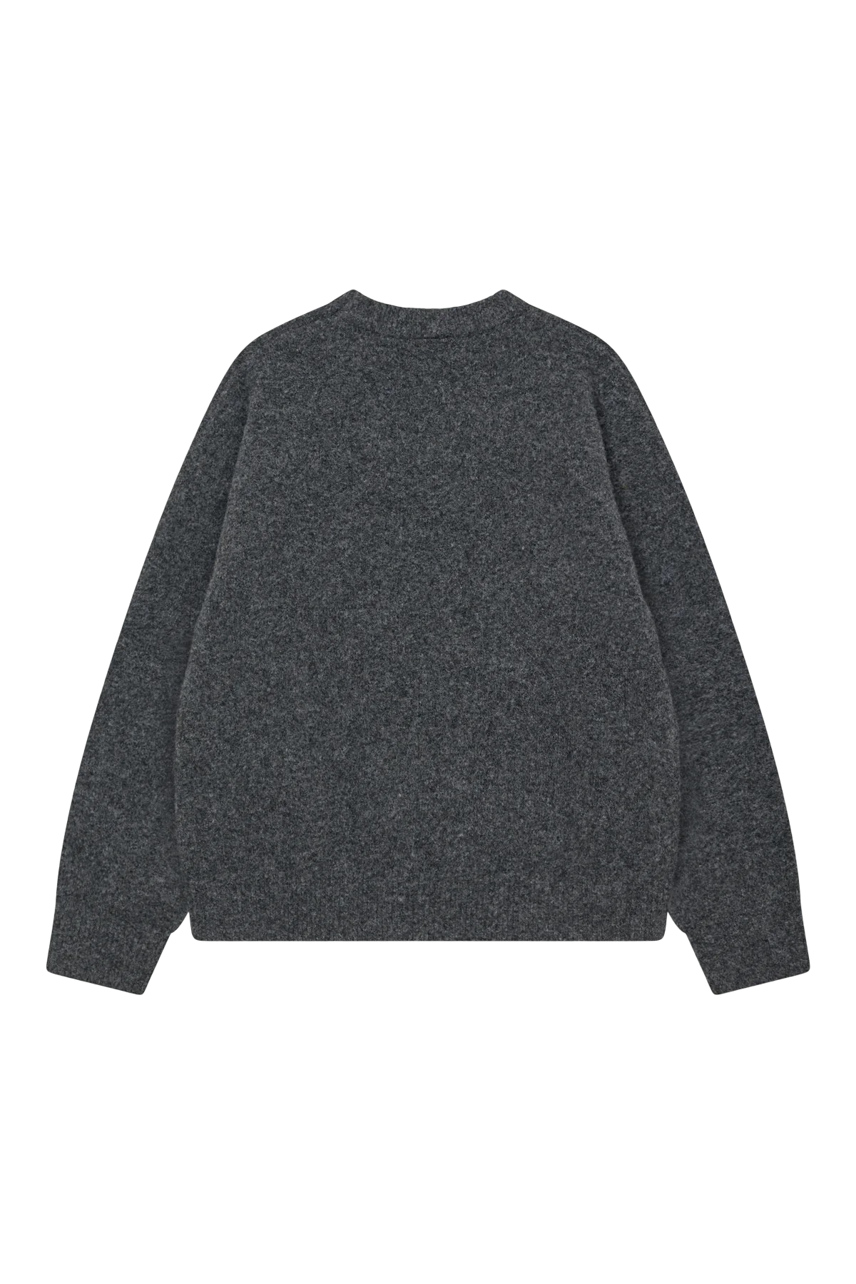 THE COUTURE CLUB MONOGRAM FLUFFY KNIT CREWNECK