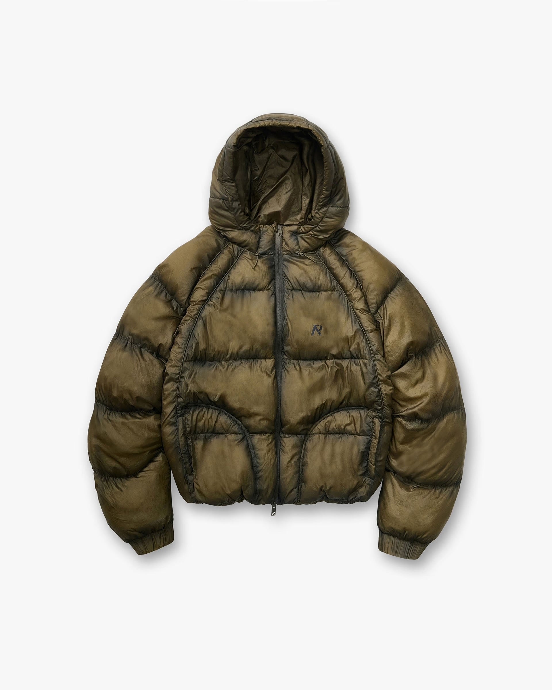 REPRESENT TRANSLUCENT HOODED PUFFER