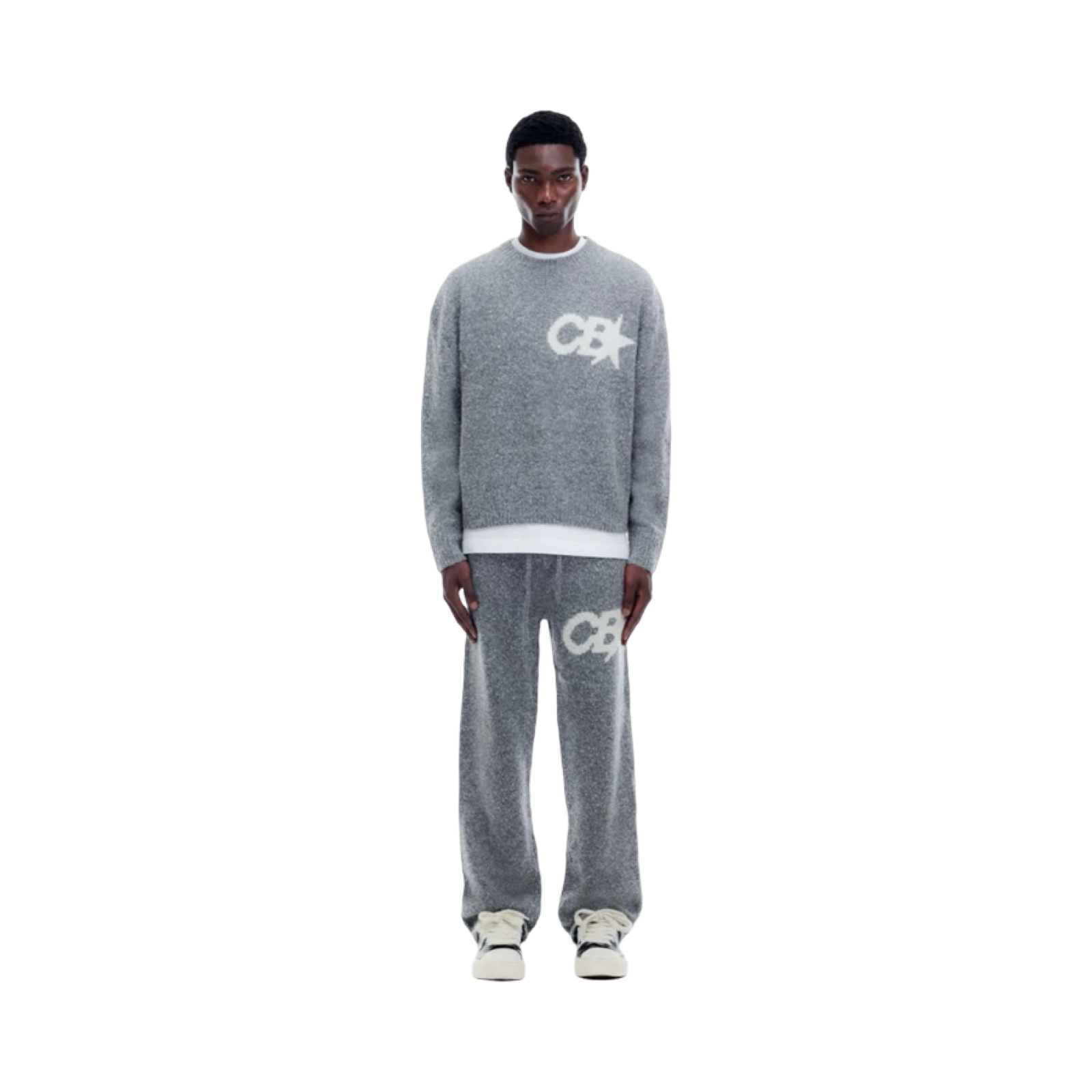 COLE BUXTON CB STAR KNIT SWEATER