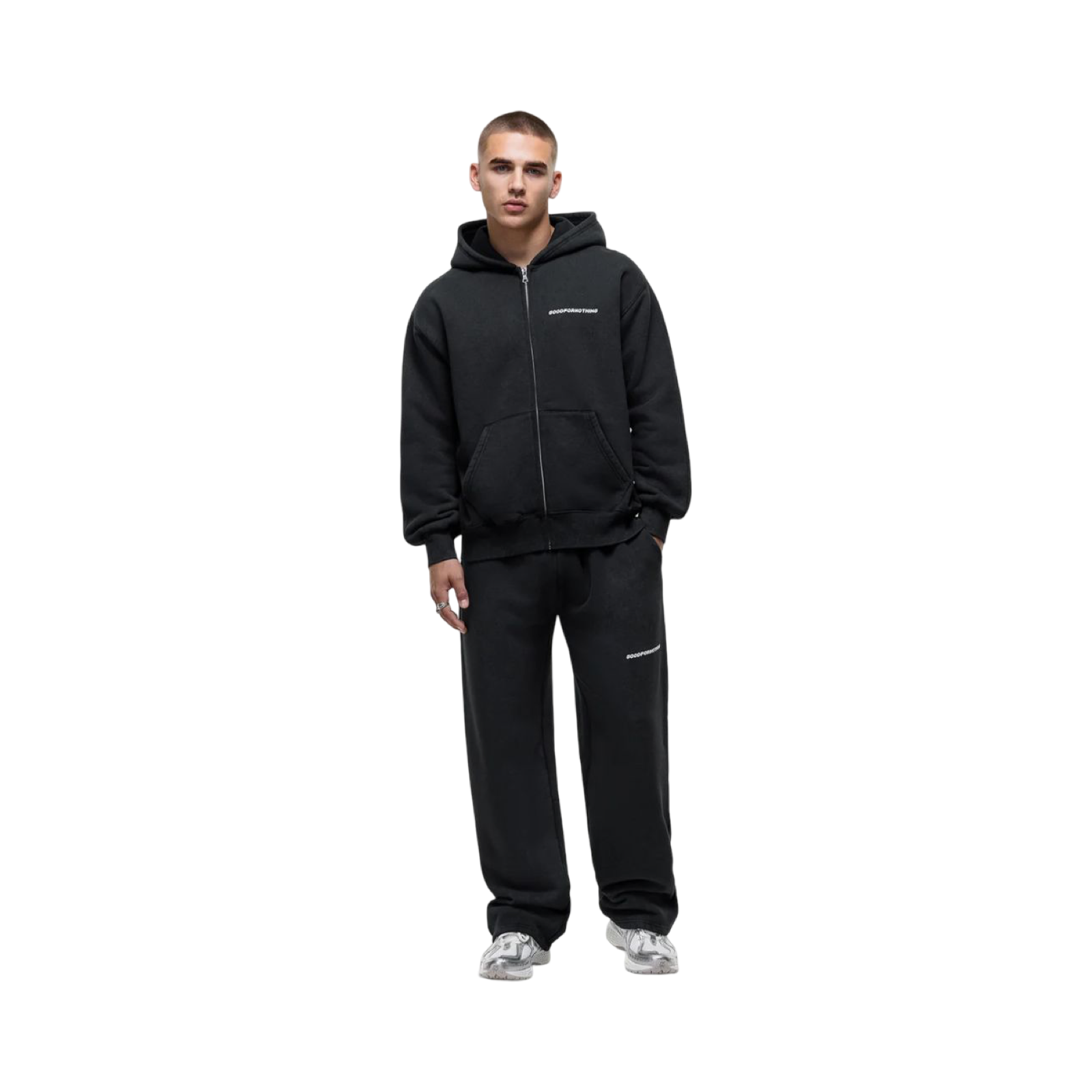 GOODFORNOTHING VINTAGE JET BLACK TRACKSUIT