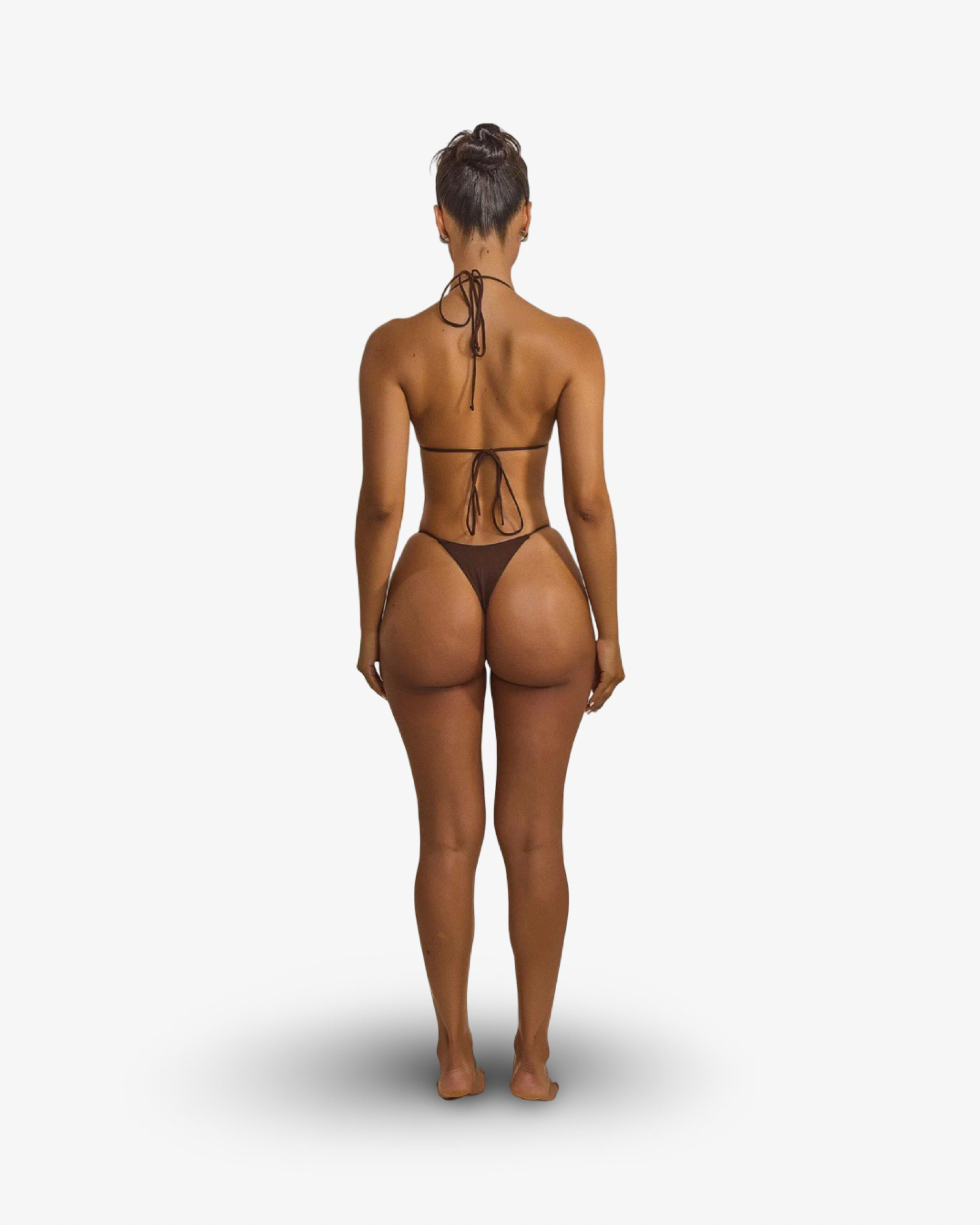 MARS THE LABEL RHINESTONE BIKINI SET - CHOCOLATE