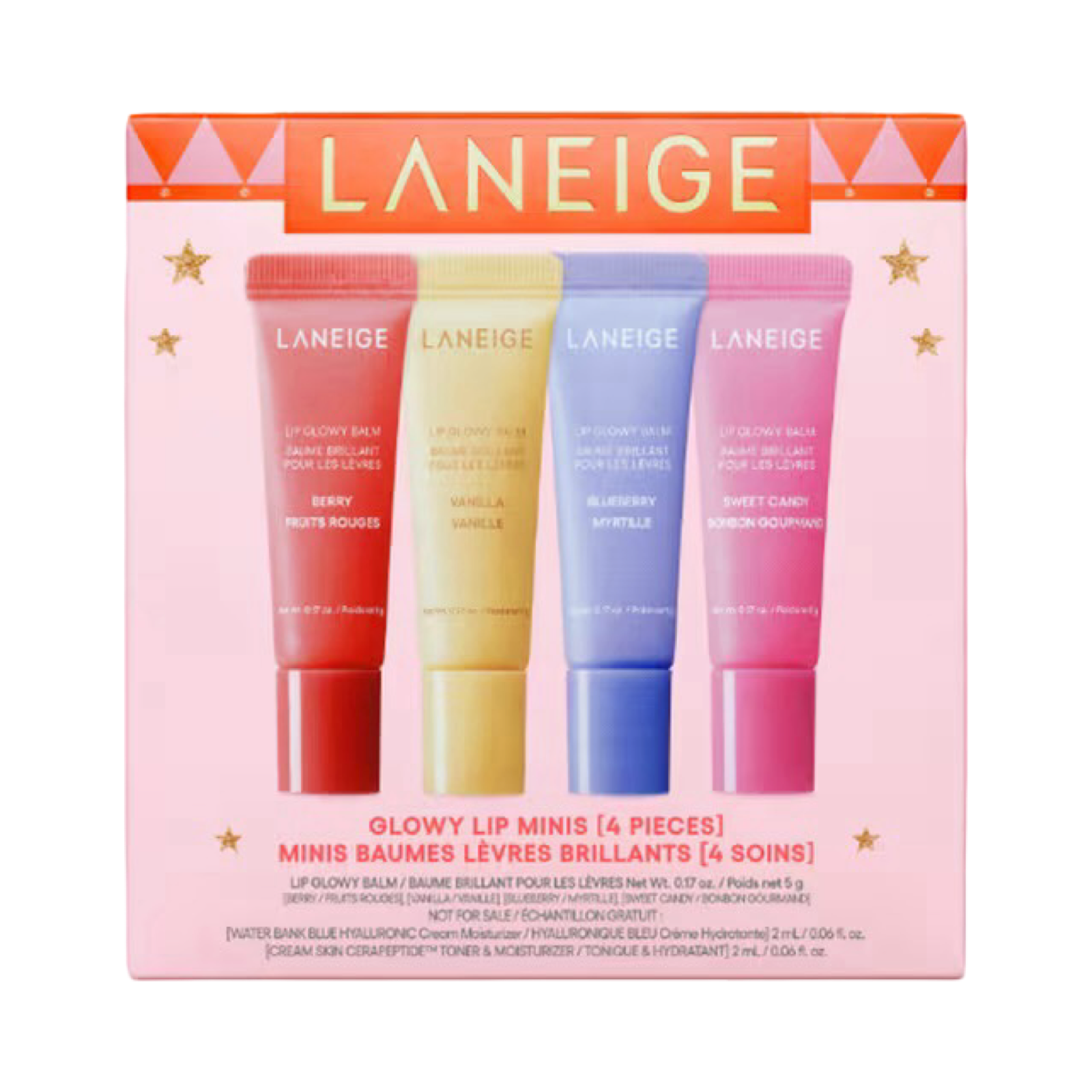 LANEIGE GLOWY LIP MINIS HOLIDAY MAKEUP GIFT SET