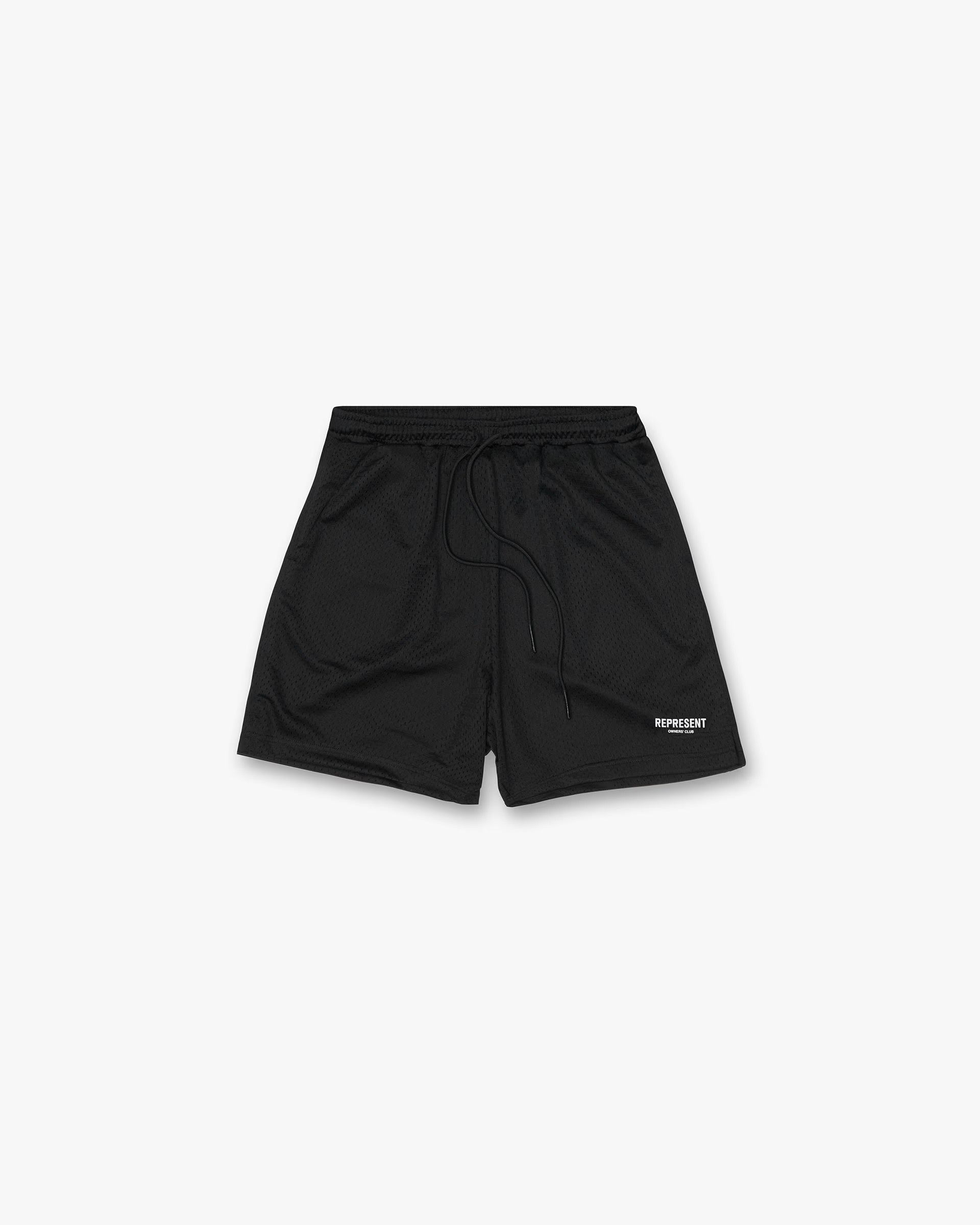 REPRESENT OWNERS MESH CLUB SHORT - BLACK