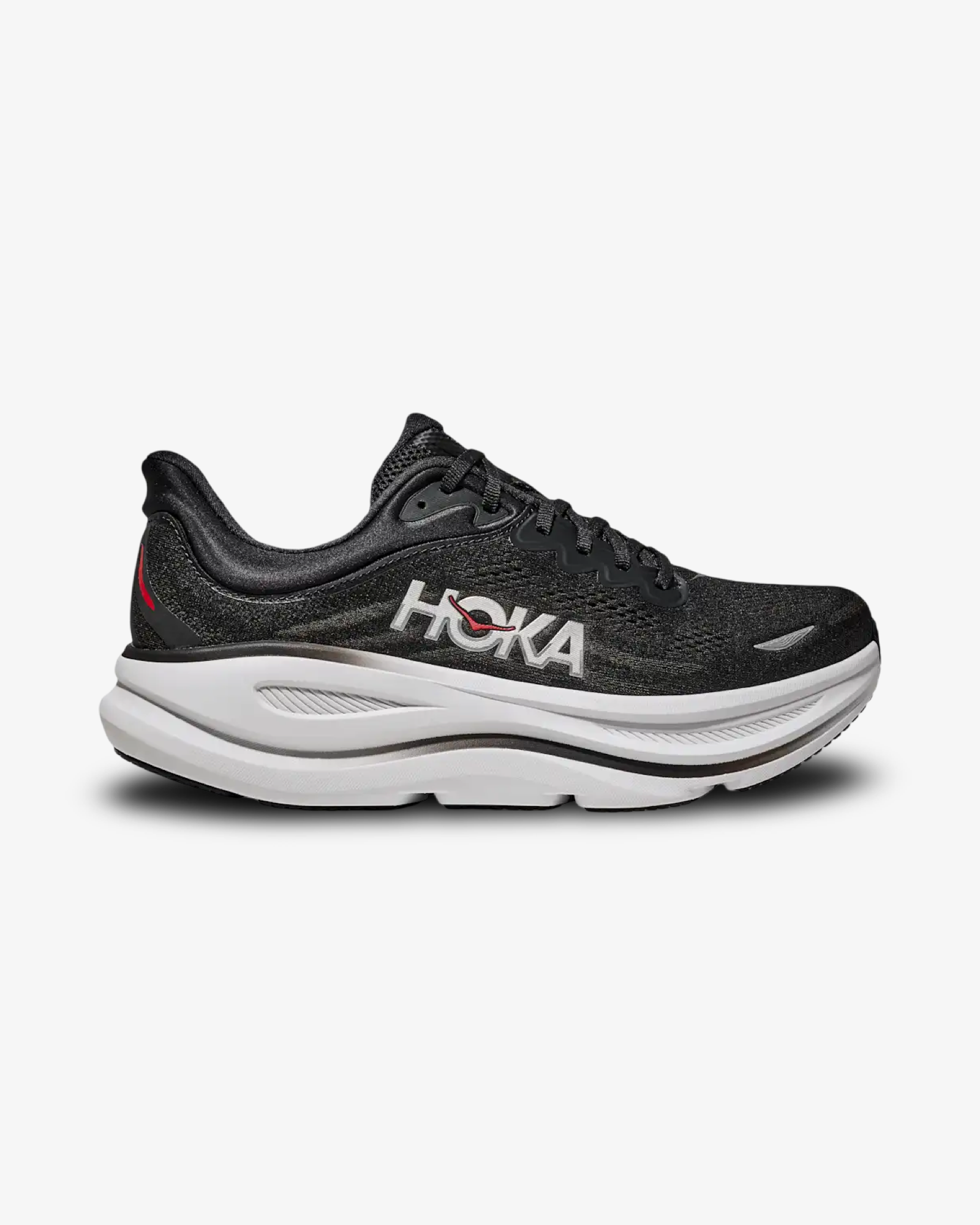 HOKA BONDI 9 BLACK VERMILLION trainer product image