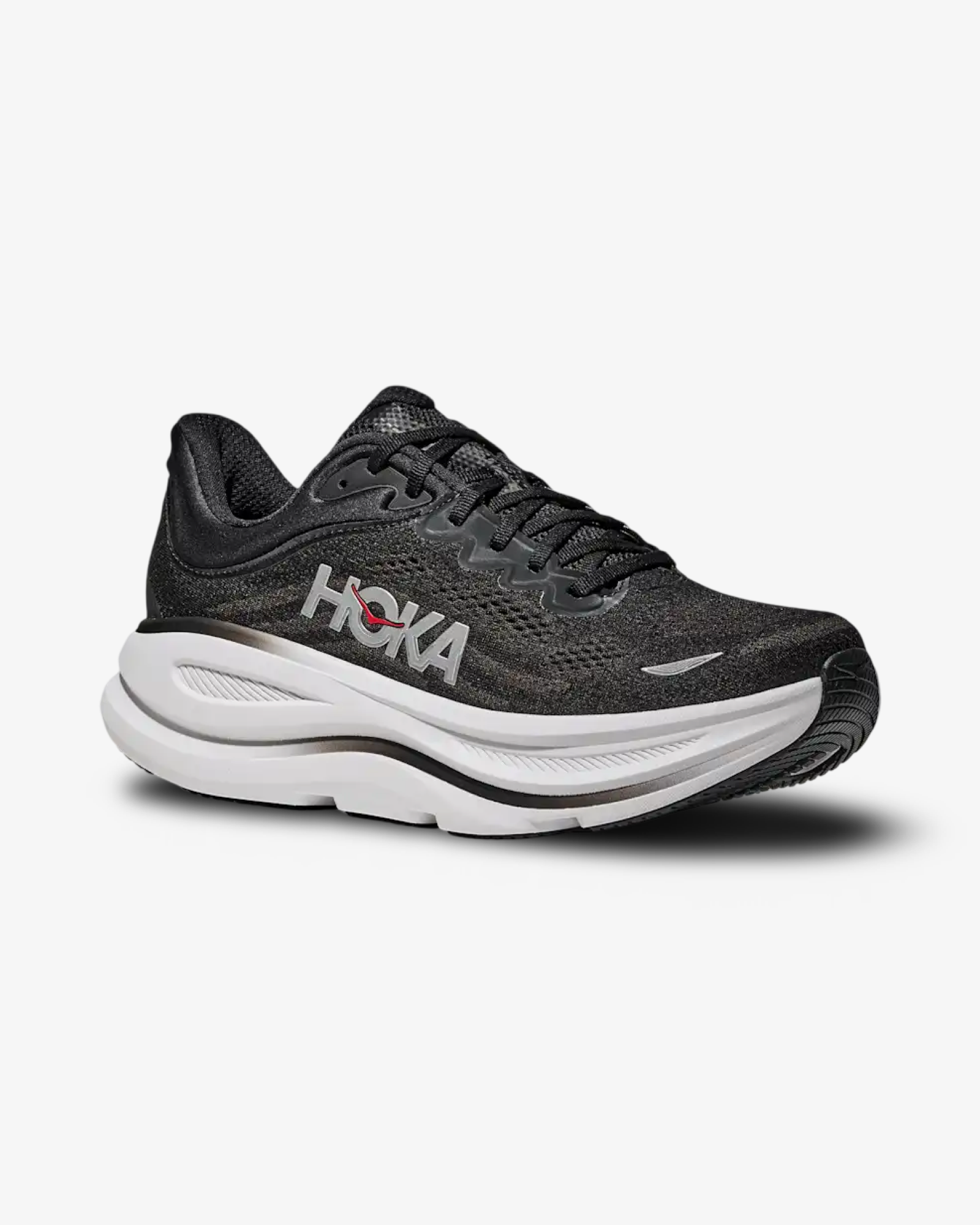 HOKA BONDI 9 BLACK VERMILLION