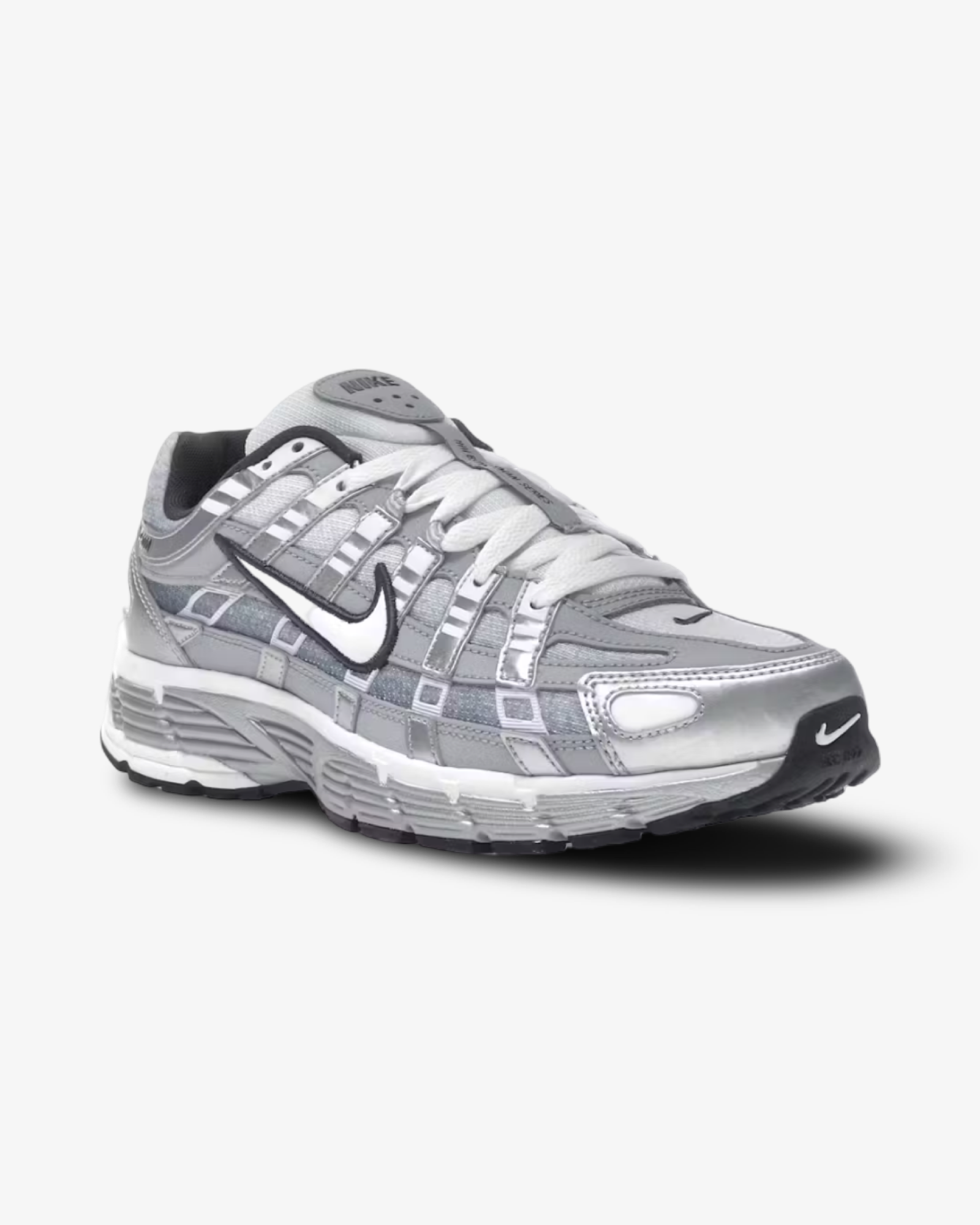 NIKE P-6000 METALLIC SILVER SUMMIT WHITE-WOLF GREY