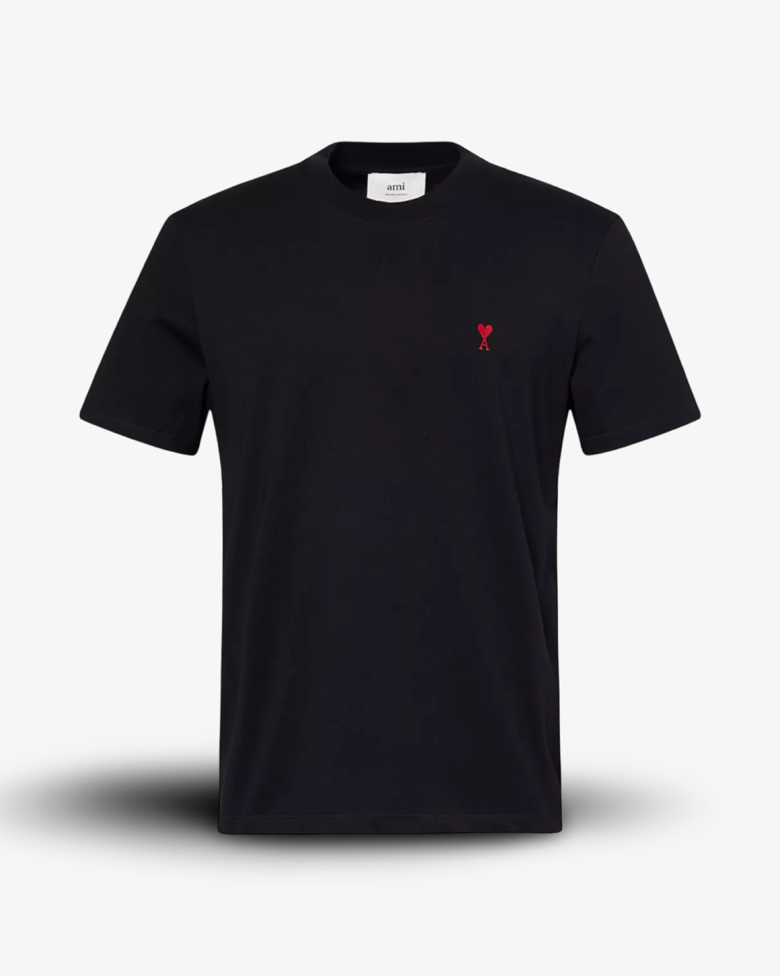 AMI PARIS LOGO LE COUEUR T-SHIRT BLACK
