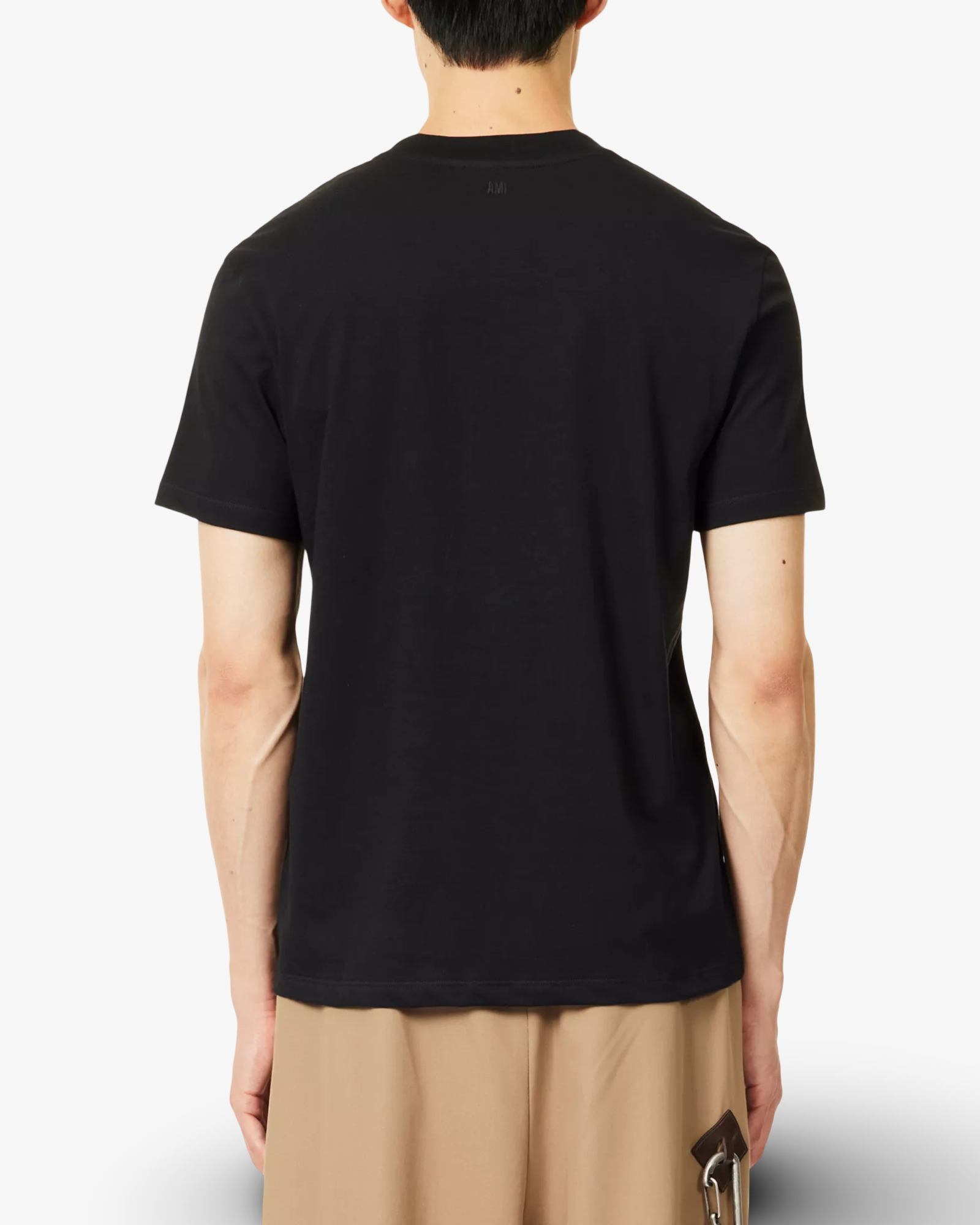 AMI PARIS LOGO LE COUEUR T-SHIRT BLACK