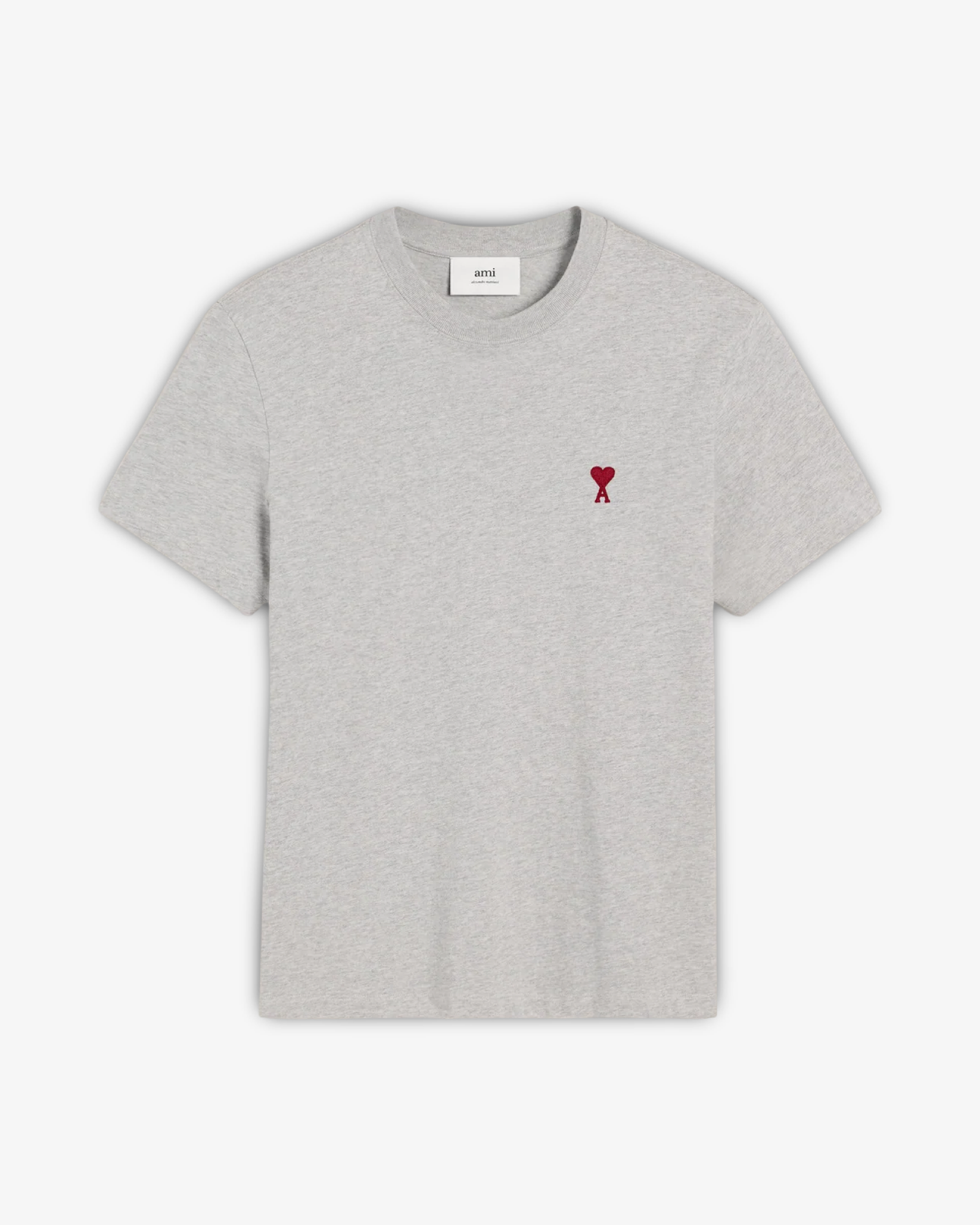 AMI PARIS LOGO LE COUEUR T-SHIRT GREY