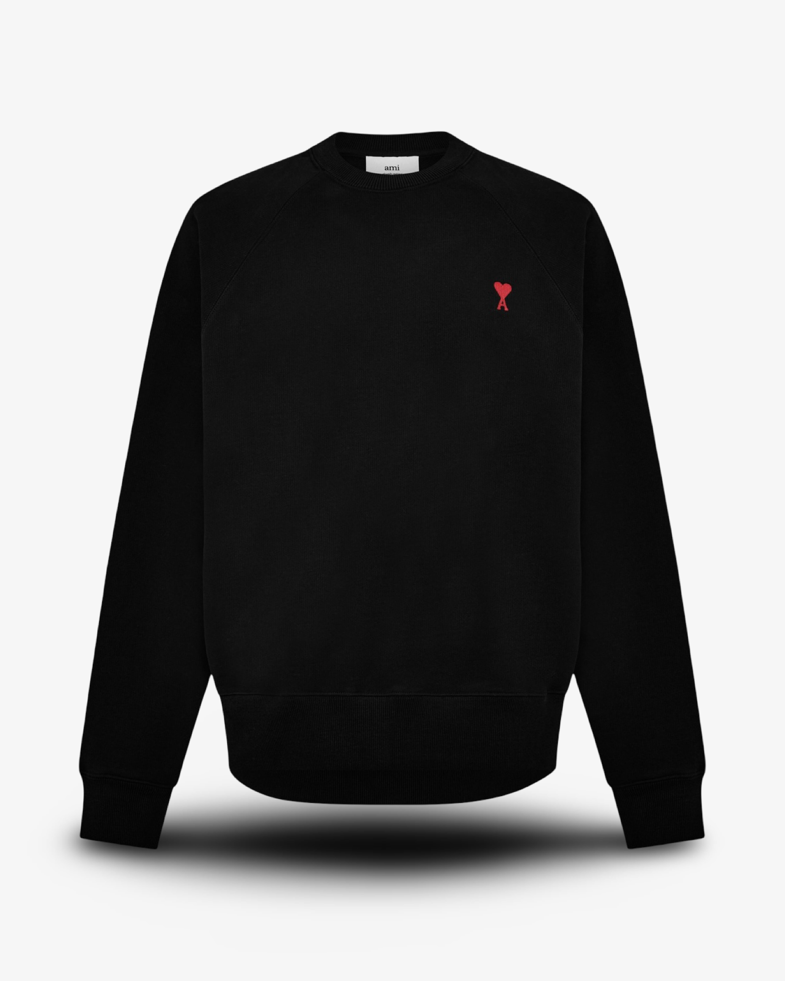 AMI PARIS DE COEUR CREWNECK - BLACK