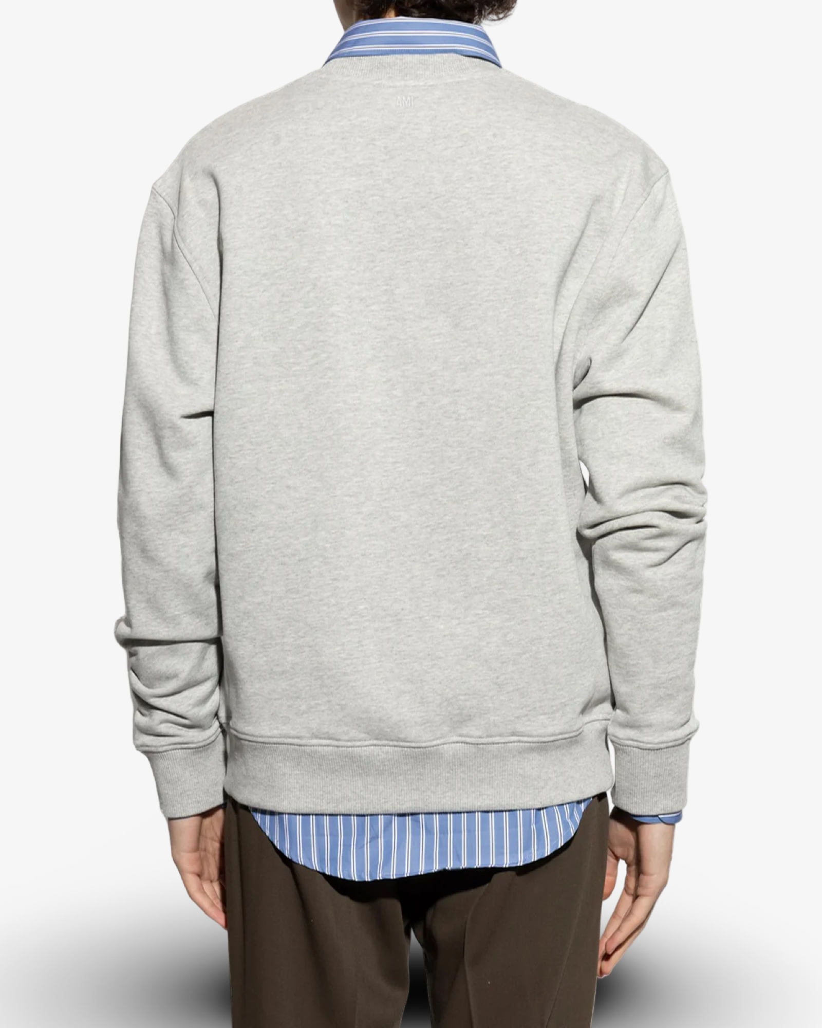AMI PARIS DE COEUR CREWNECK - GREY