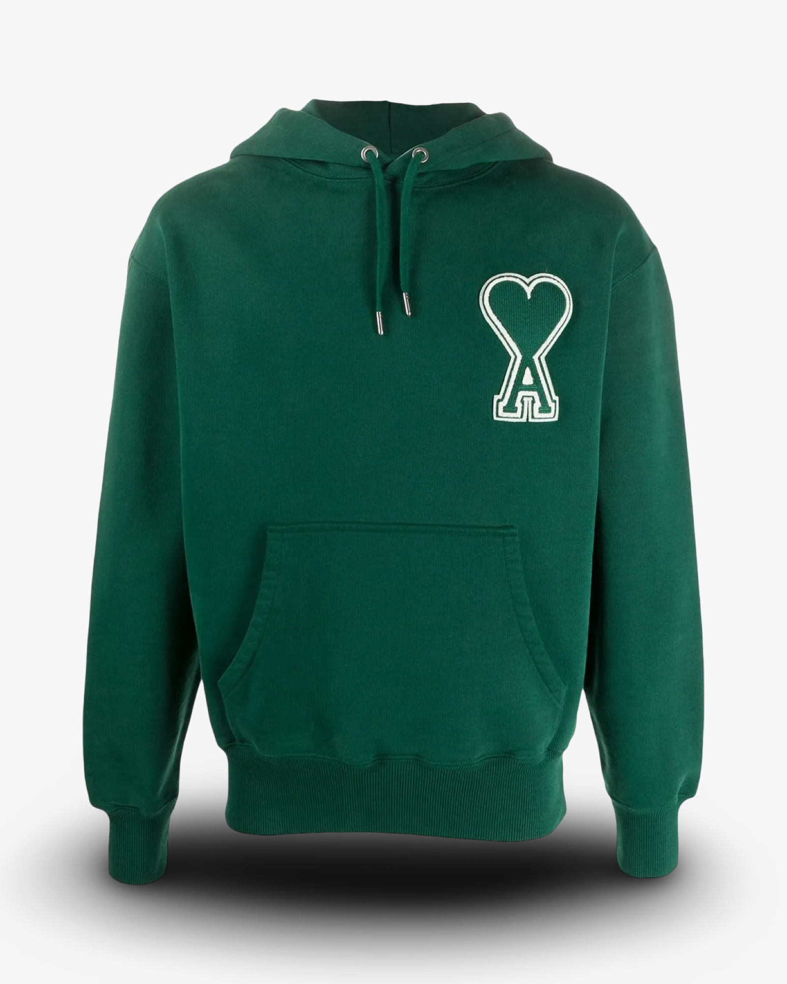AMI PARIS DE COEUR HOODIE - GREEN