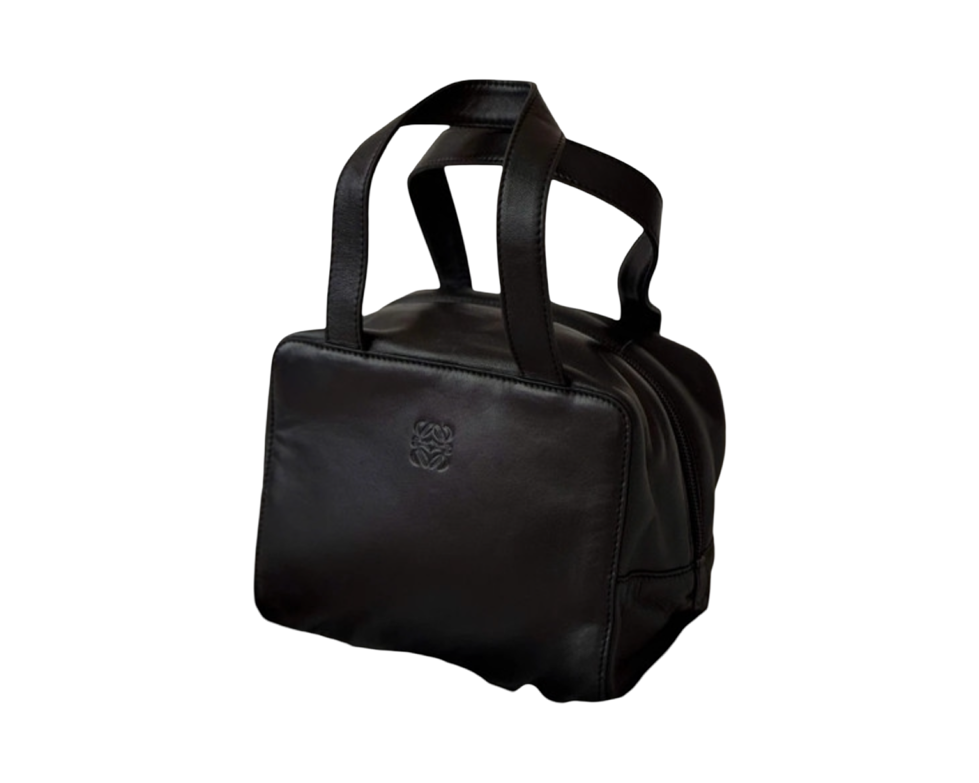 LOEWE PRE-LOVED SOFT NAPPA LEATHER BOX HANDBAG