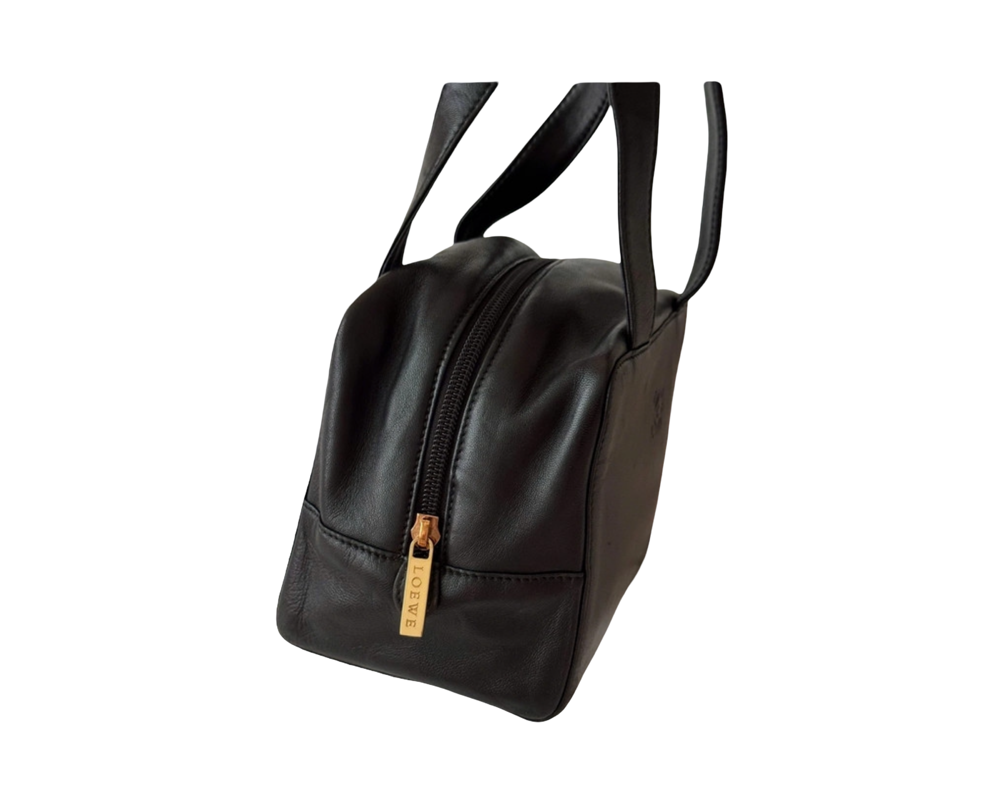 LOEWE PRE-LOVED SOFT NAPPA LEATHER BOX HANDBAG