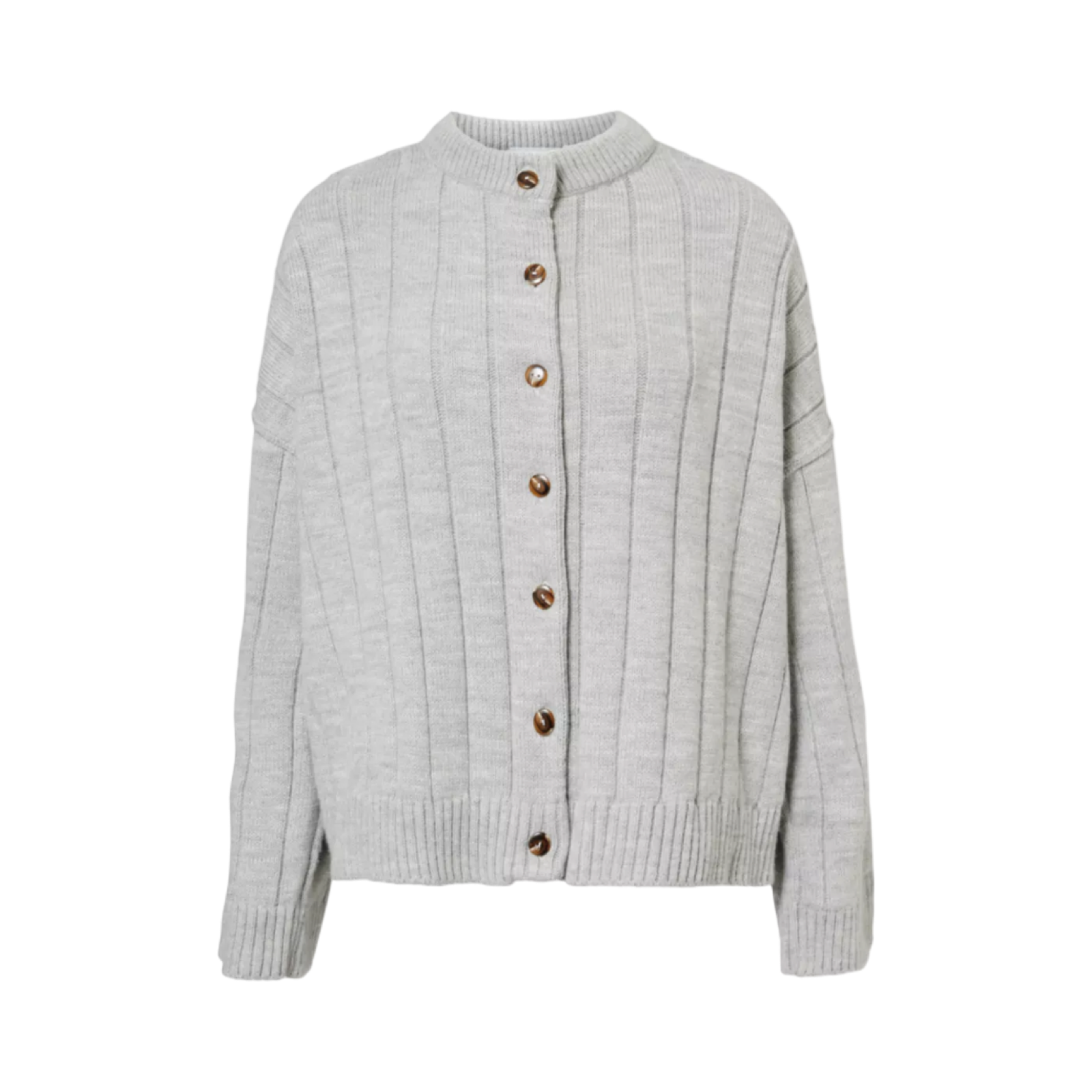 SEEKERS RIBBED KNITTED CARDIGAN