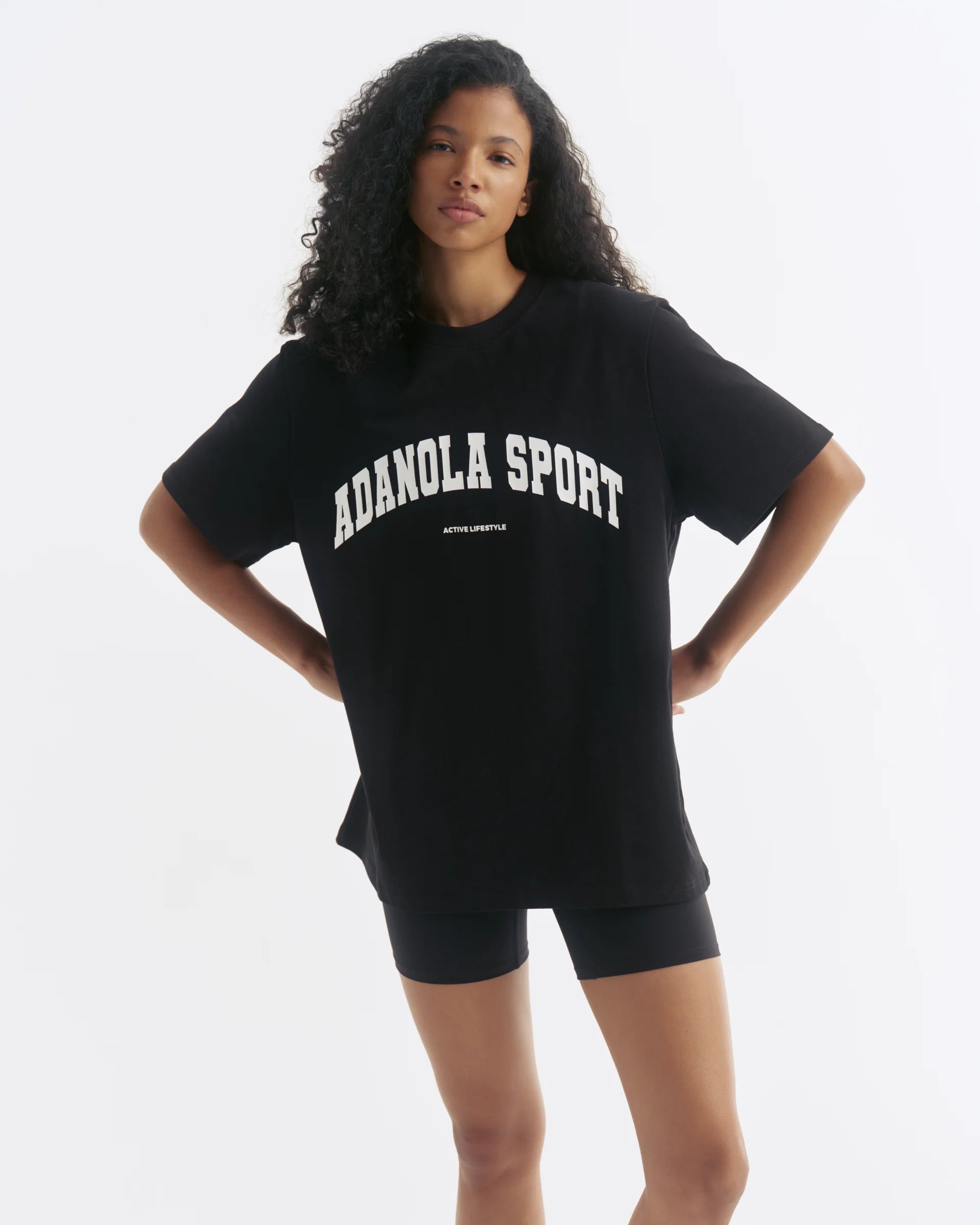 Adanola As Short Sleeve Oversized T-Shirt - Black