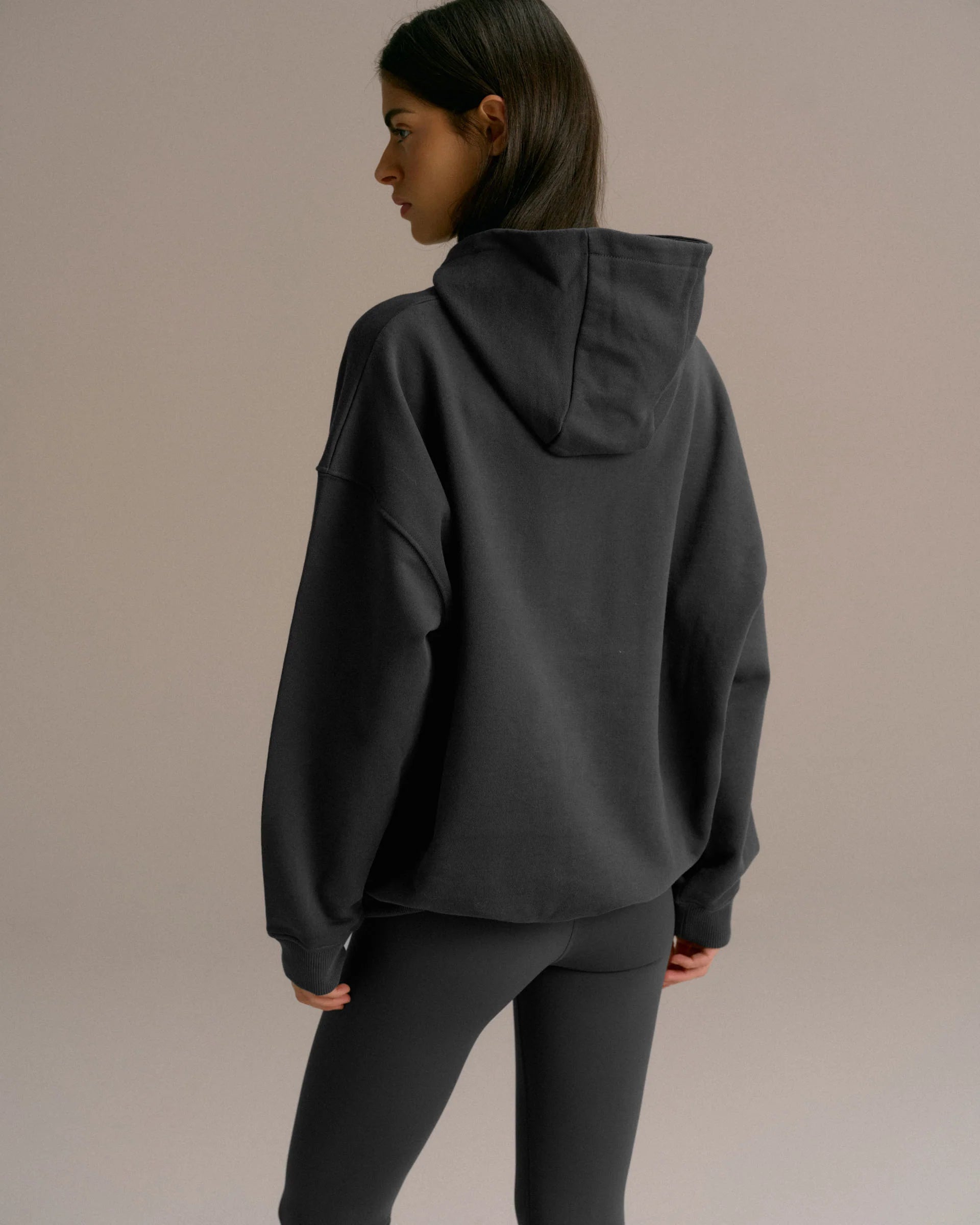 Adanola varsity oversized hoodie - Graphite grey
