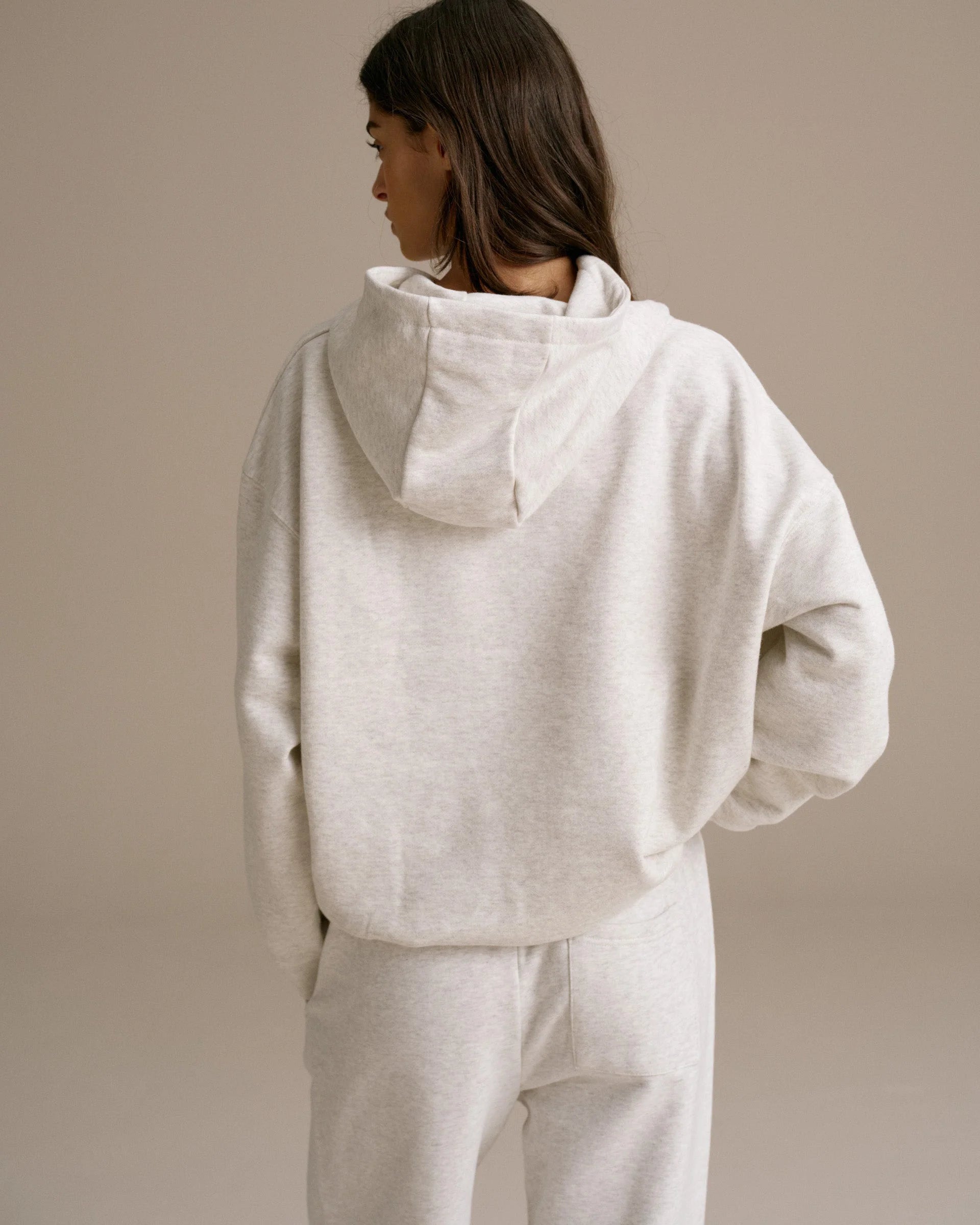 Adanola AS oversized hoodie - Light grey melange