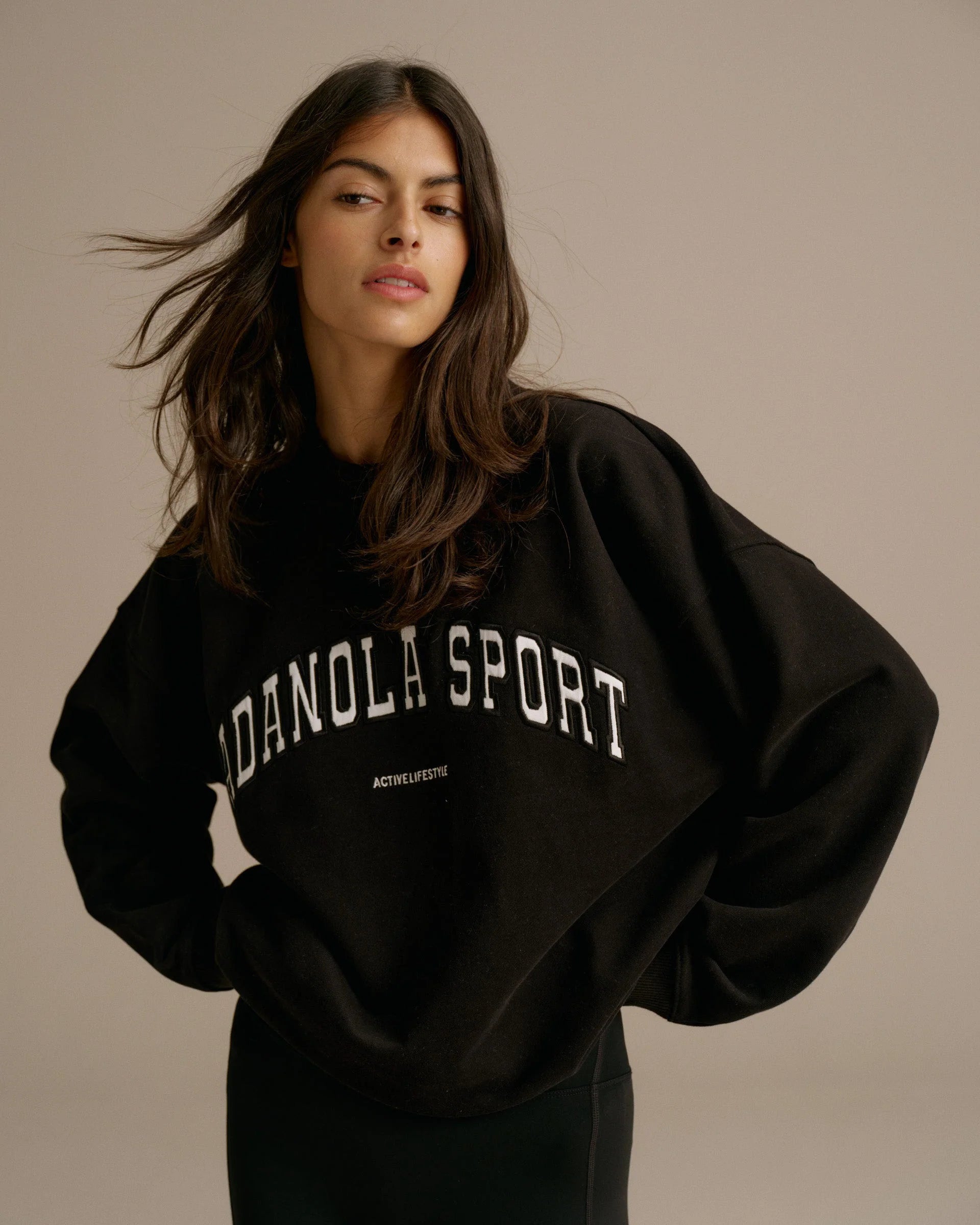 Adanola As Oversized Sweatshirt - Black