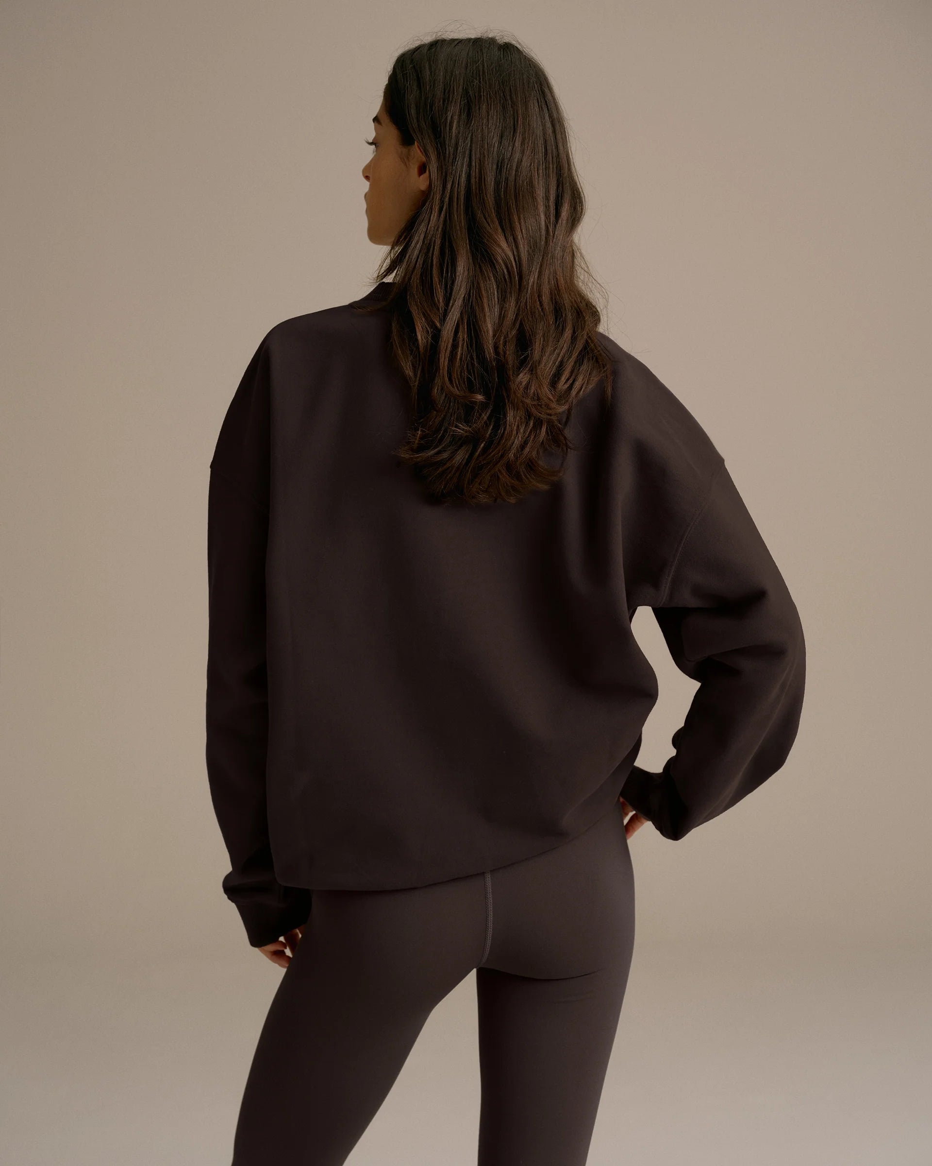 Adanola As Oversized Sweatshirt - Coffee Bean