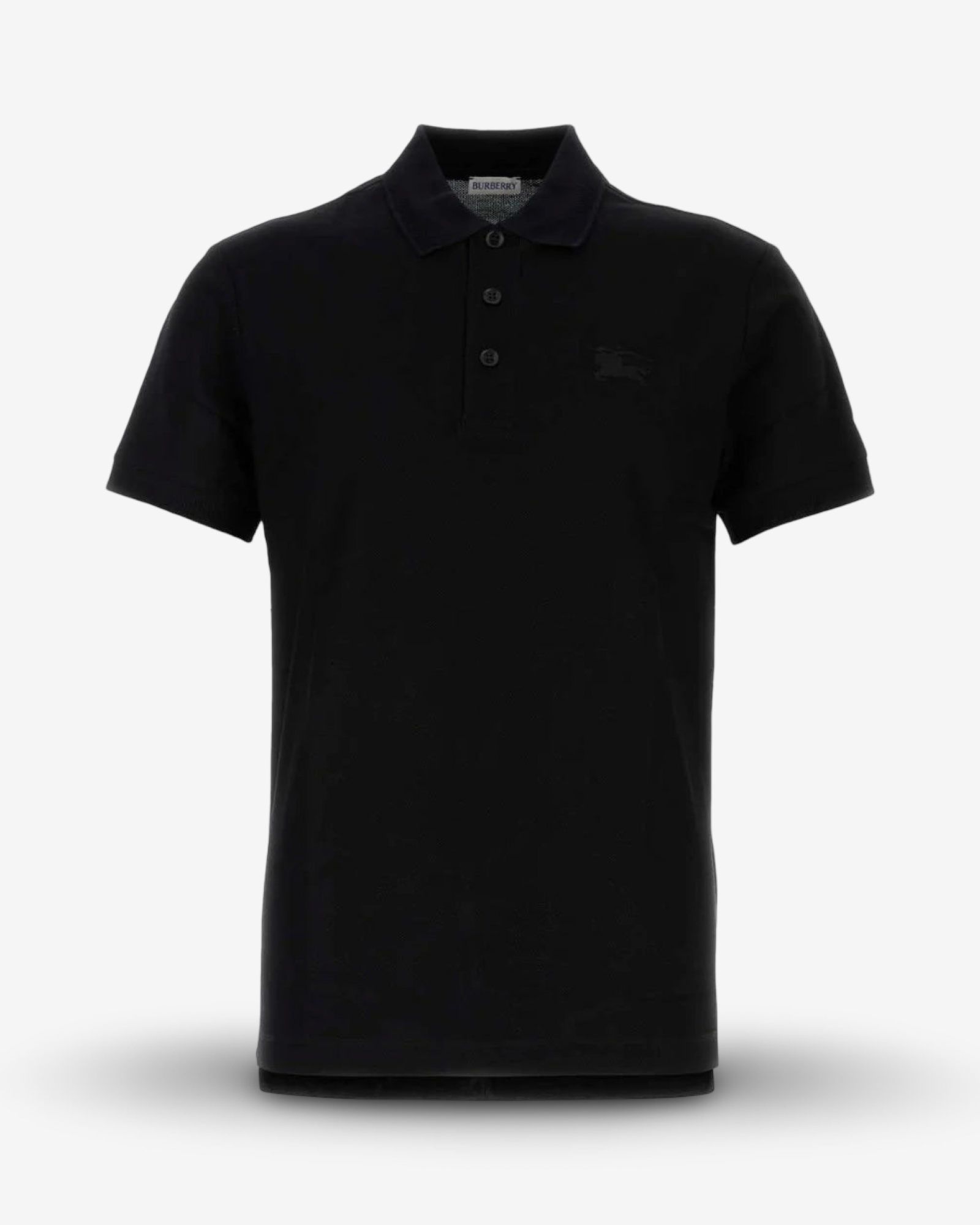 BURBERRY MONOGRAM POLO SHIRT - BLACK