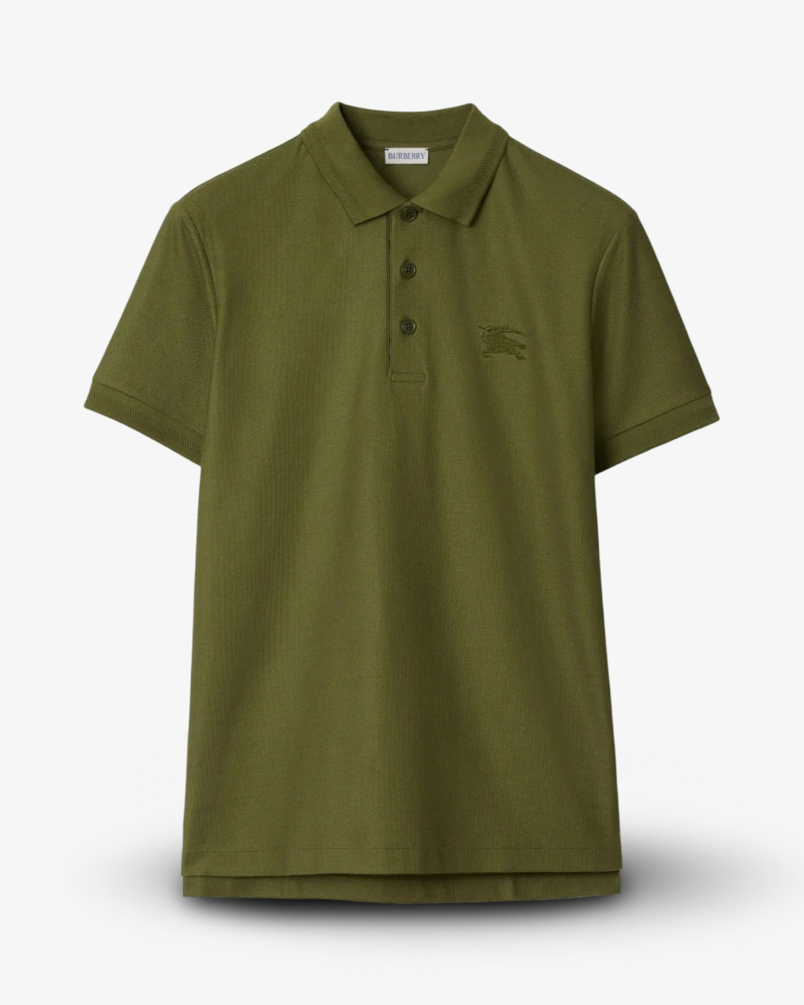 BURBERRY MONOGRAM POLO SHIRT - KHAKI GREEN