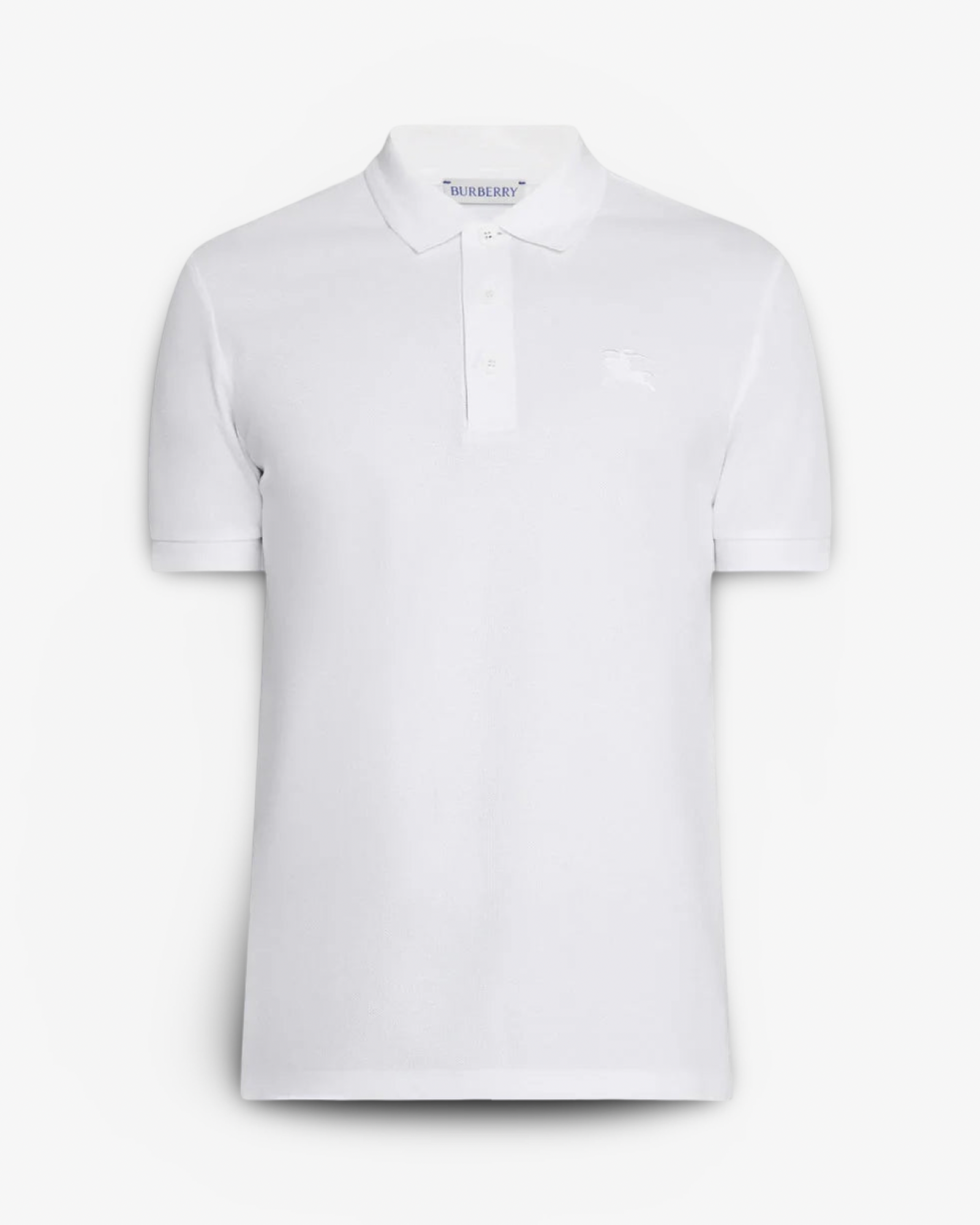 BURBERRY MONOGRAM POLO SHIRT - WHITE