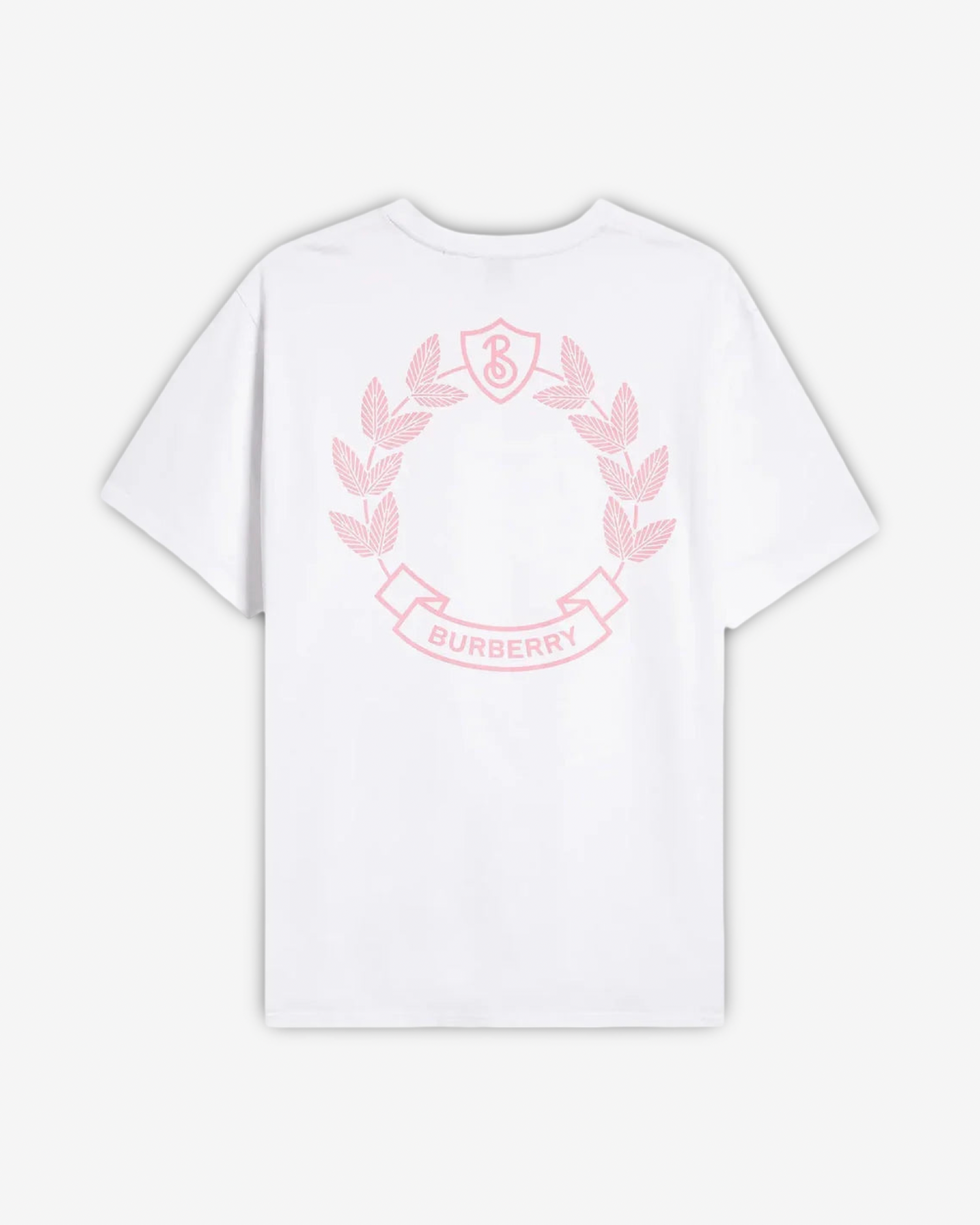 BURBERRY BRANDED BACK LOGO BLACK T-SHIRT - WHITE