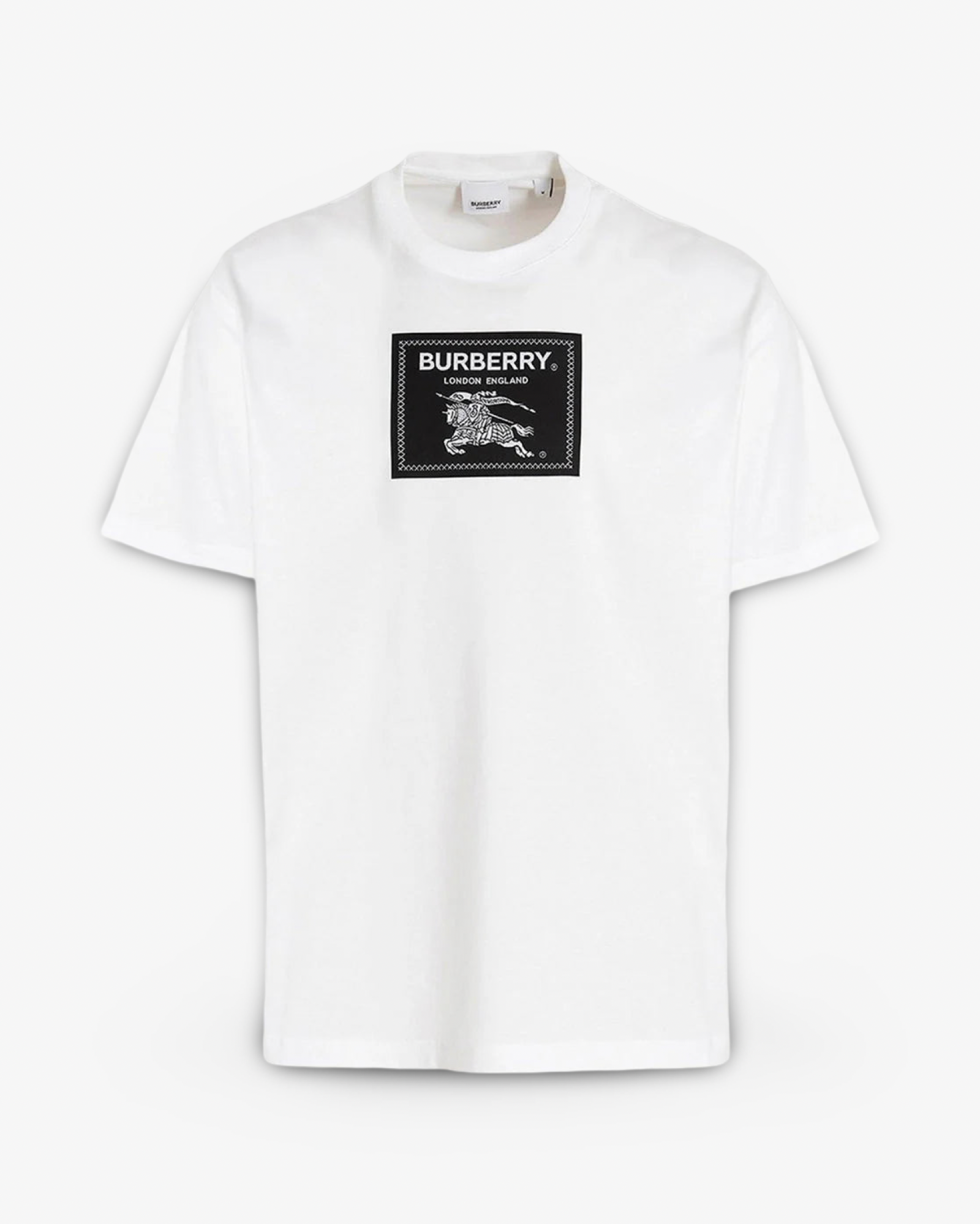 BURBERRY BOX LOGO WHITE T-SHIRT - WHITE