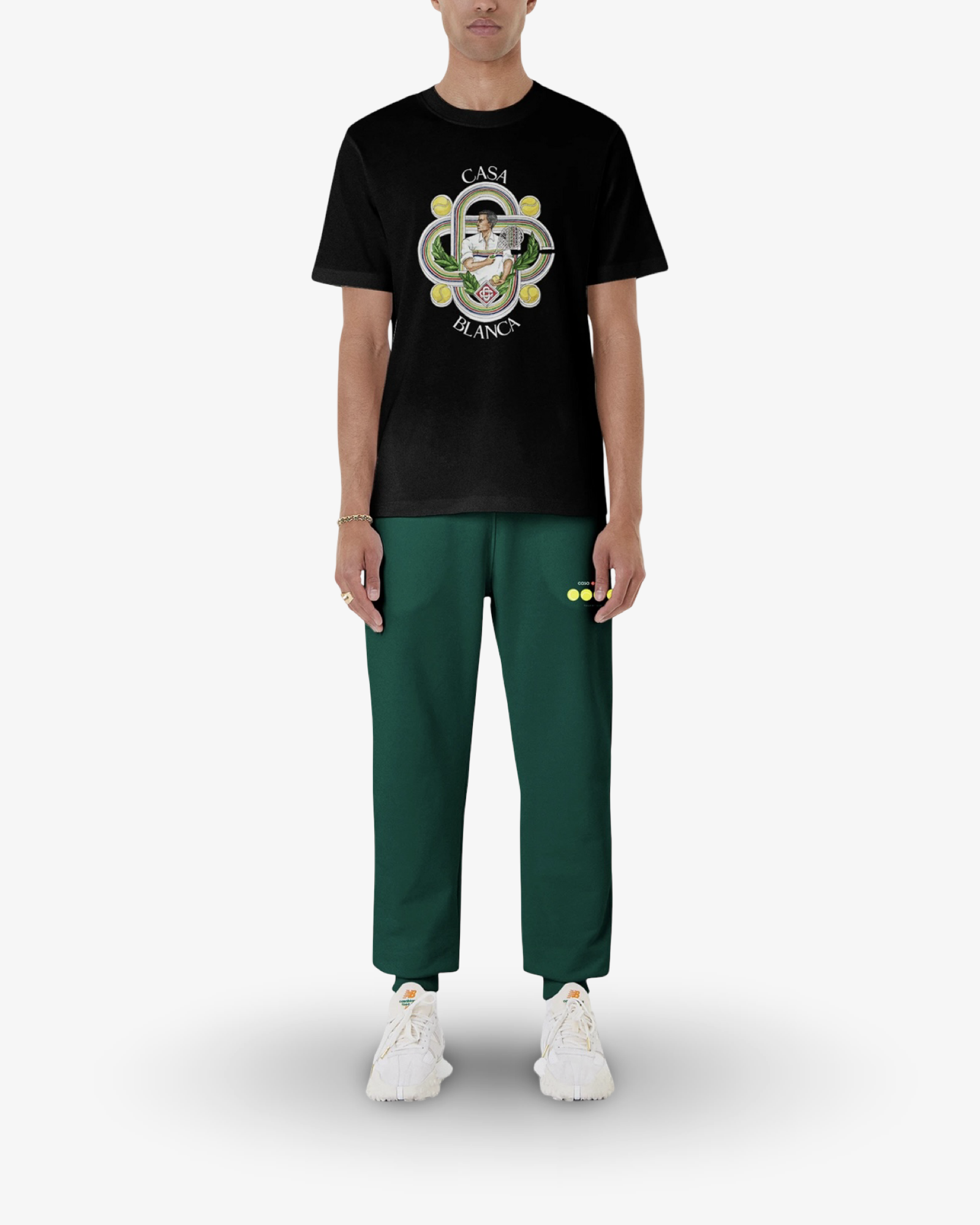 Casablanca LE JOUEUR SHORT SLEEVE T‑SHIRT