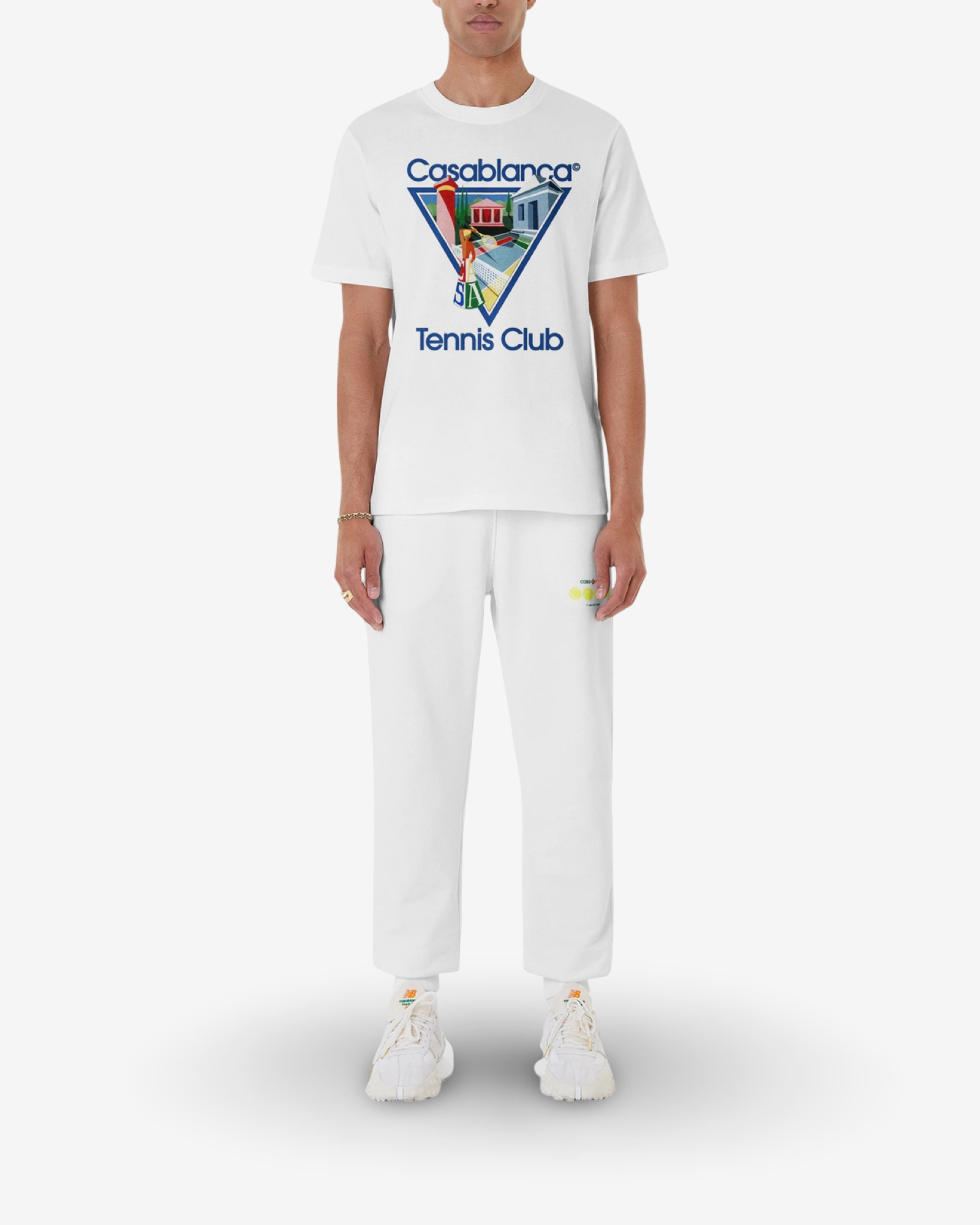 Casablanca LA JOUEUSE SHORT SLEEVE T‑SHIRT