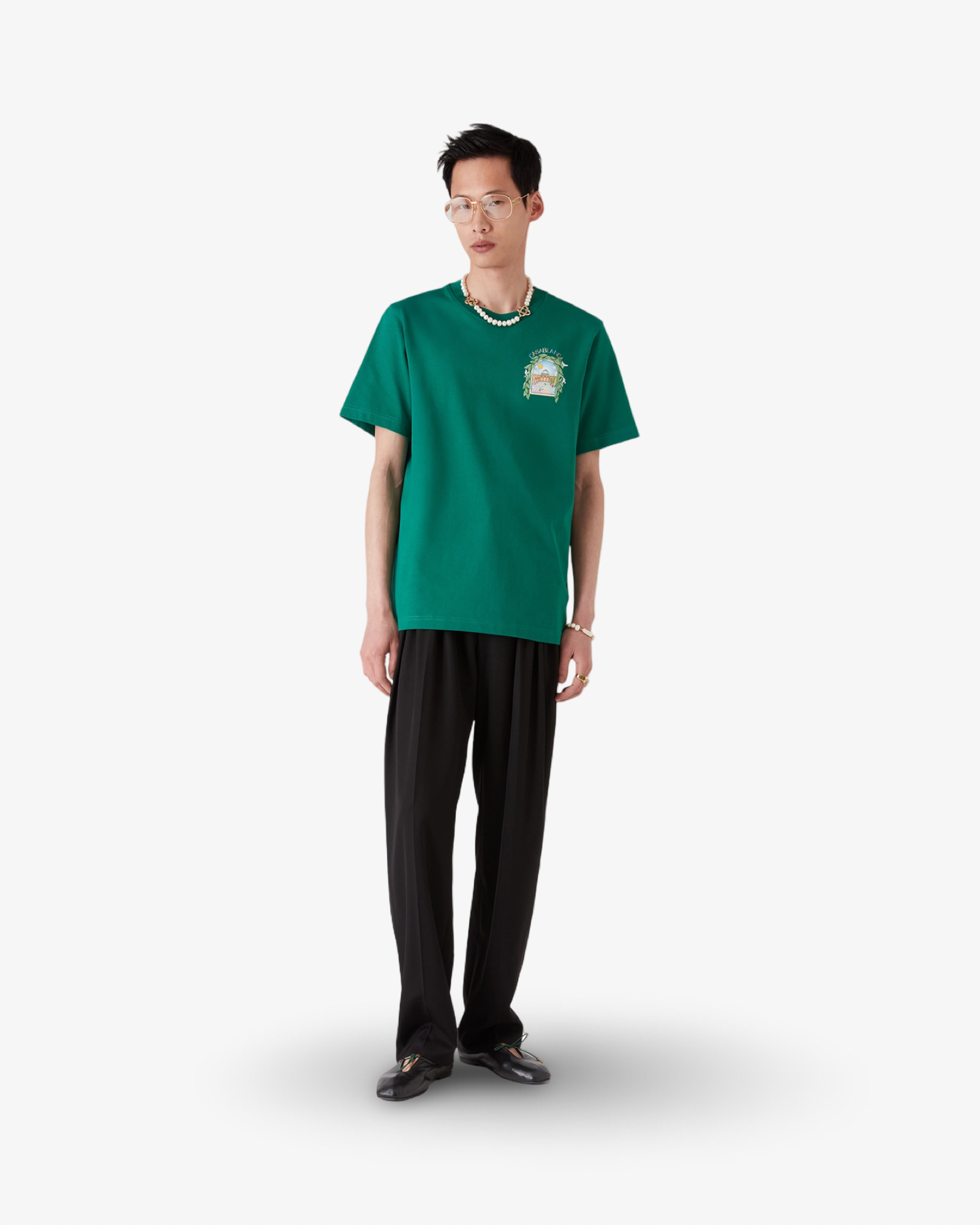 Casablanca L'Arche De Tennis Short Sleeve T-Shirt