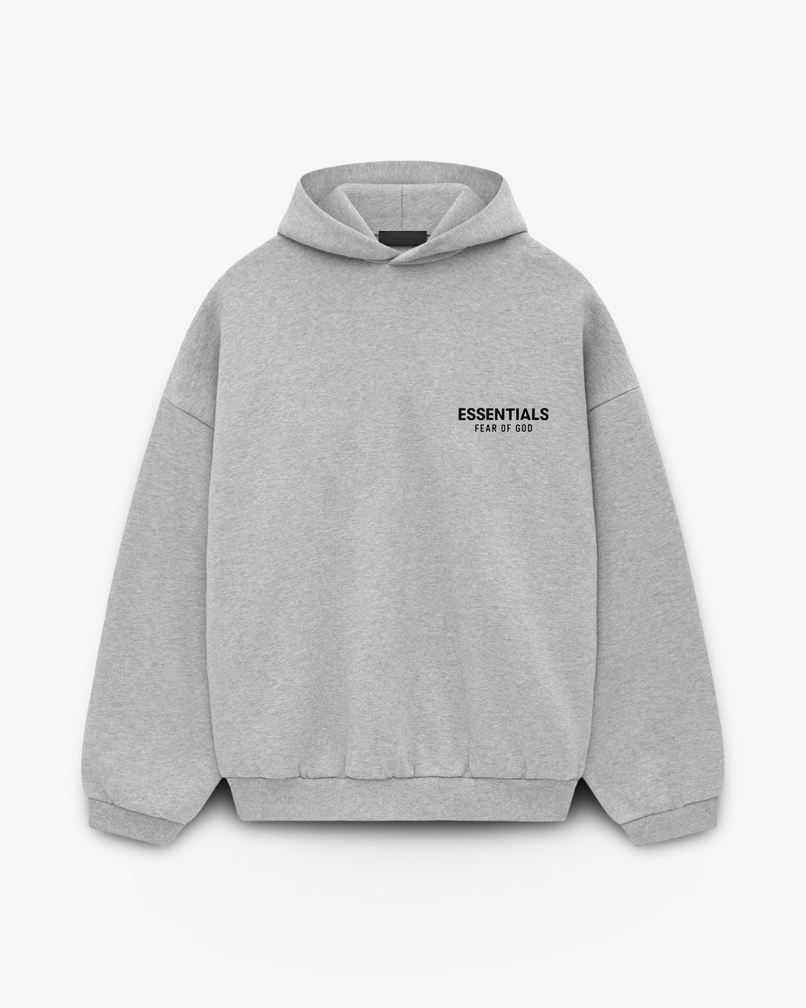 FEAR OF GOD ESSENTIALS FLEECE HOODIE - LIGHT HEATHER GREY