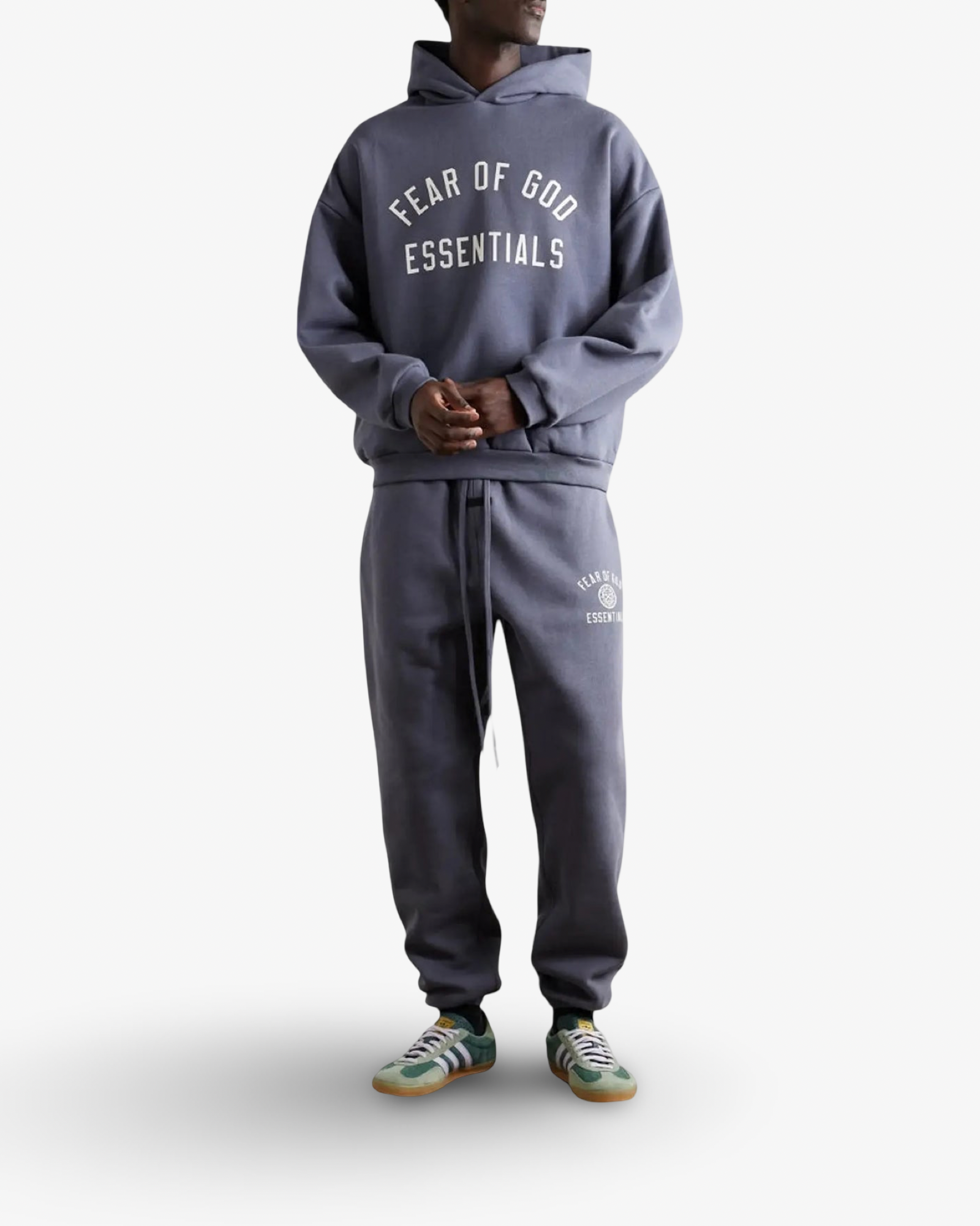 FEAR OF GOD ESSENTIALS FLEECE HOODIE - MARINE