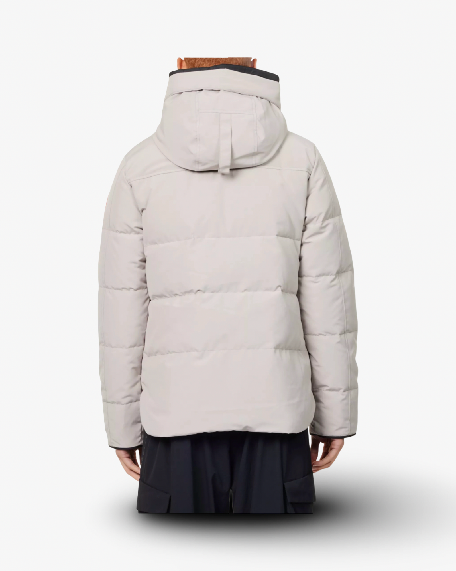 CANADA GOOSE MACMILLAN FUNNEL-NECK TWILL-DOWN PARKA JACKET LIMESTONE
