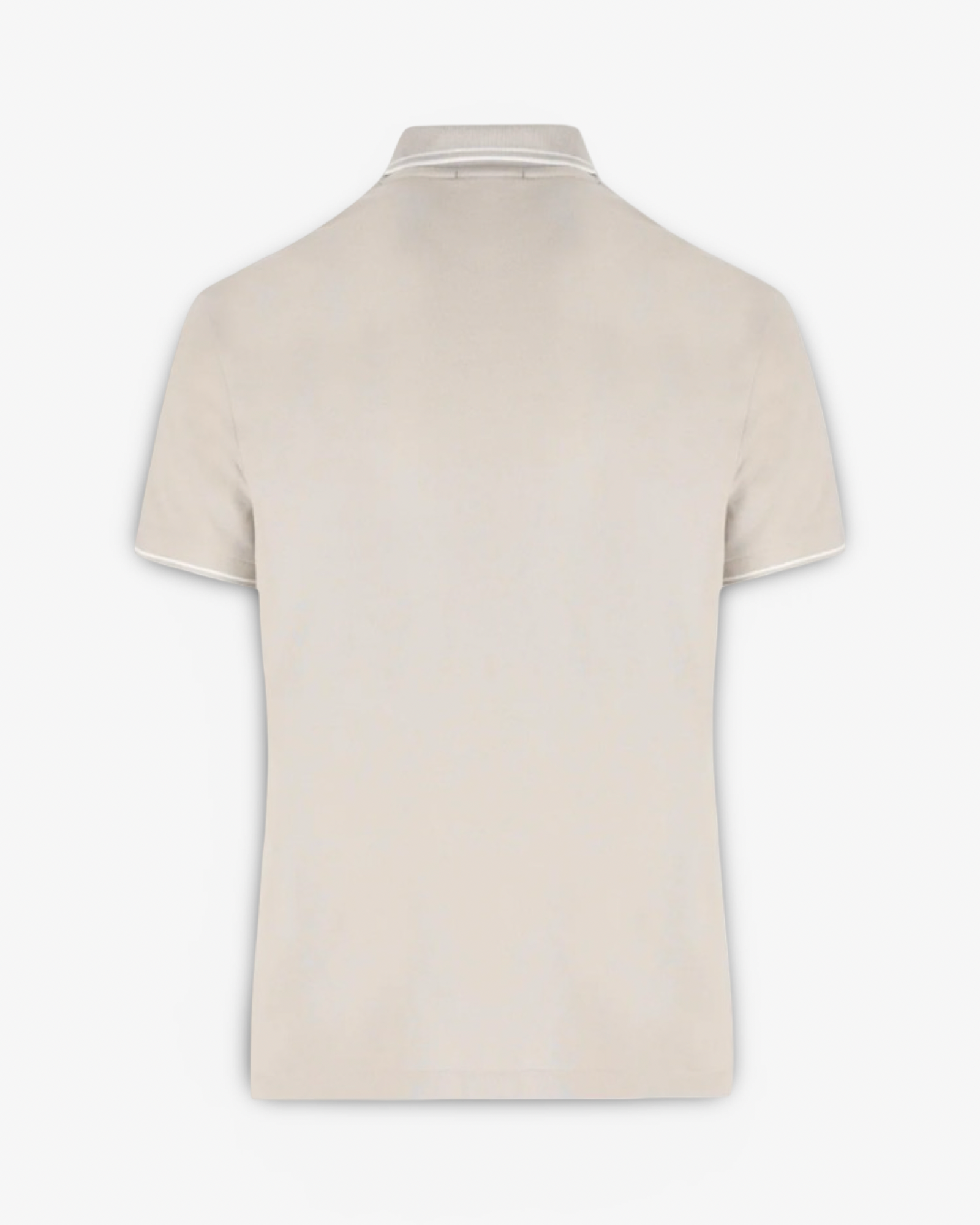 STONE ISLAND POLO TOP COMPASS PATCH - PEARL GREY