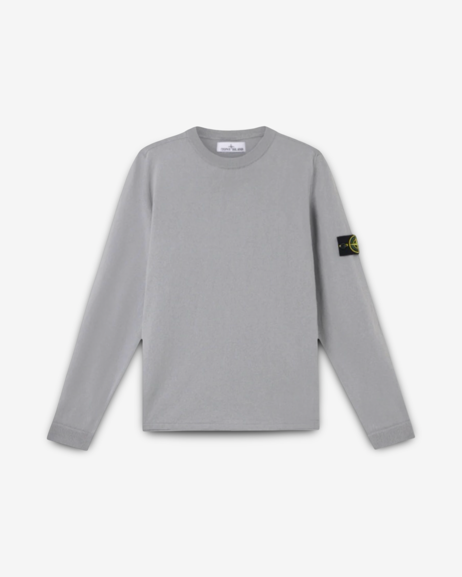STONE ISLAND LIGHT RAW HAND ORGANIC SWEATSHIRT - GREY