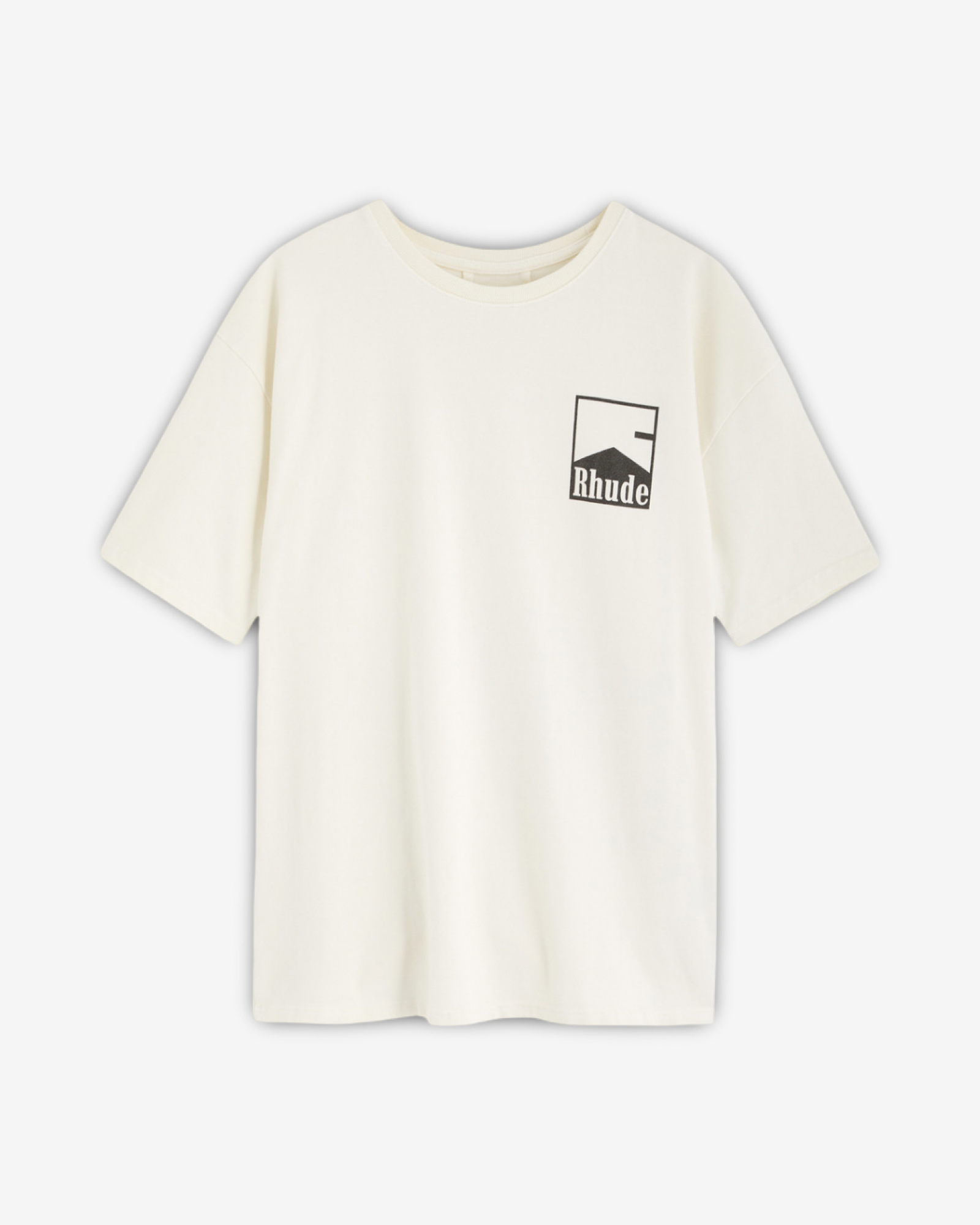 RHUDE CHEVRON LOGO PRINT T-SHIRT