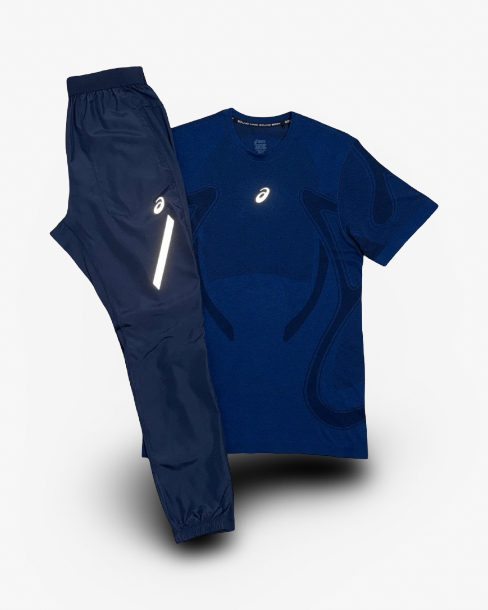 ASICS SEAMLESS T-SHIRT LITE PANTS SET 'MIDNIGHT'